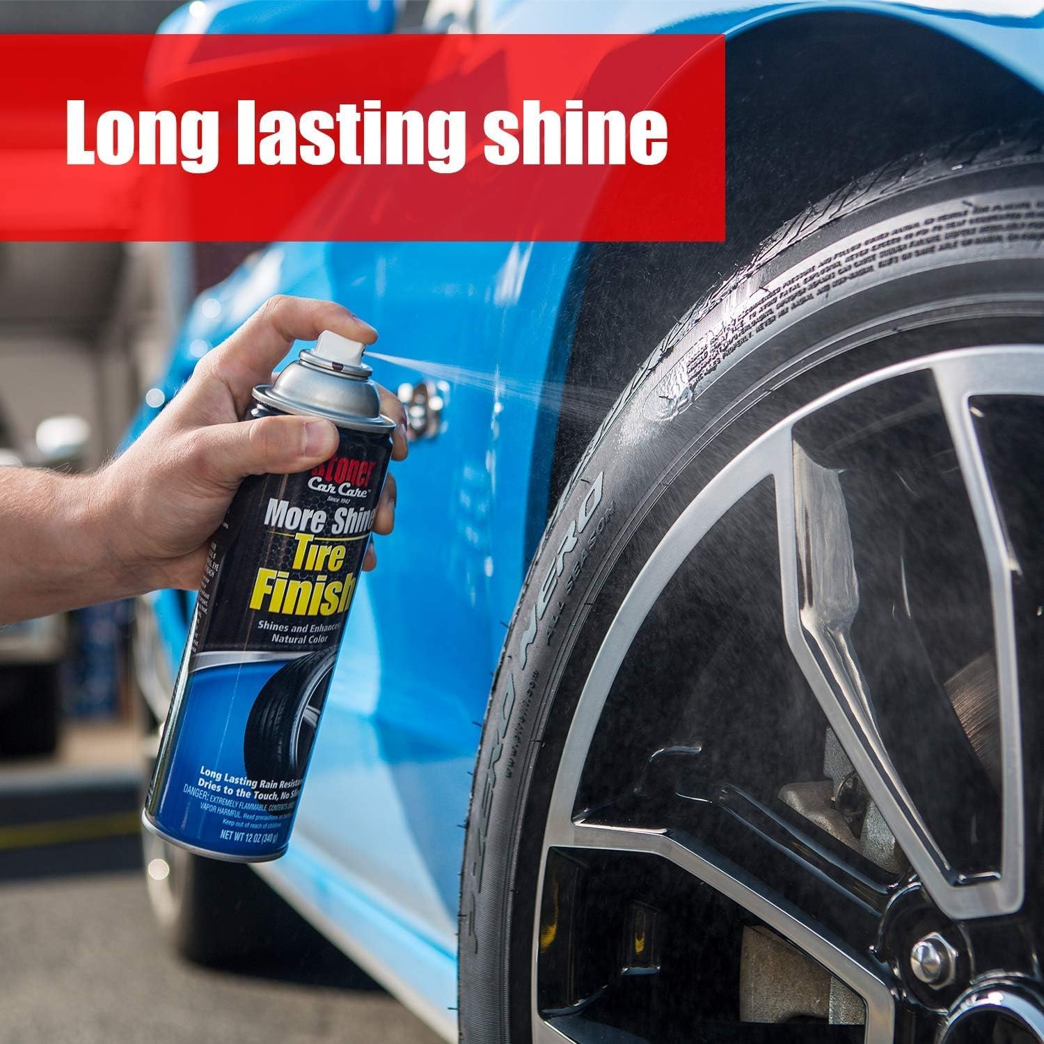 Stoner Car Care 91044-4Pk Original More Shine Tire Finish For Tire And Wheel Care Creates A Long-Lasting, Rain-Resistant Tire Sh