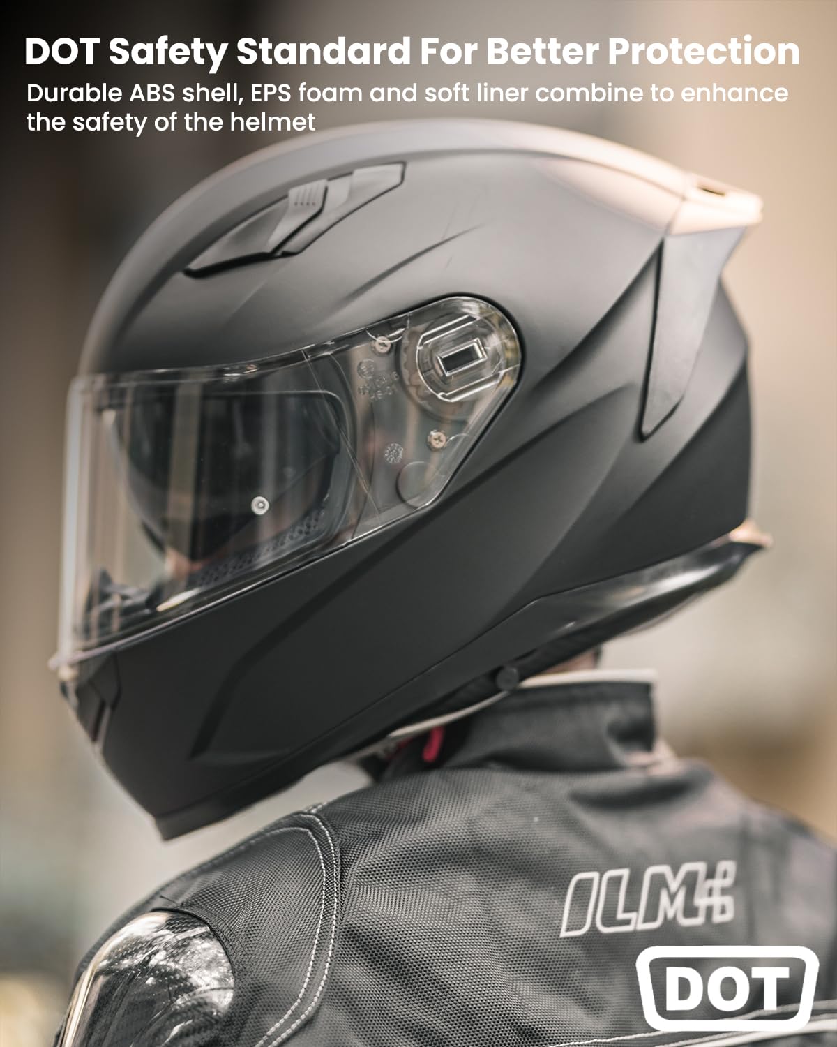 Ilm Motorcycle Snowmobile Full Face Helmet Pinlock Insert Anti-Fog Dual Visor Motocross Atv Casco For Men Women Dot Model-129 (G