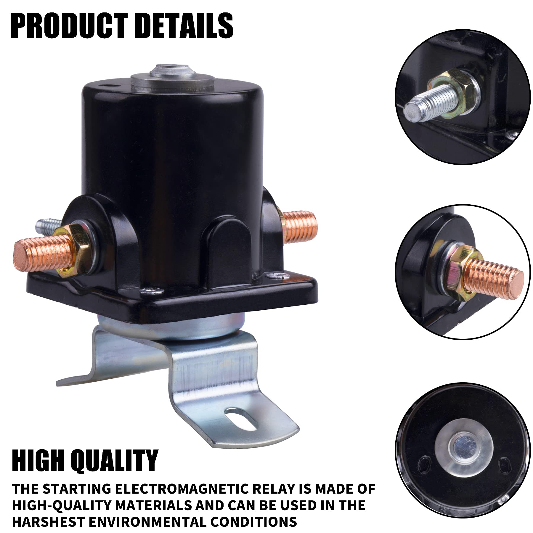 Mrelc New Solenoid Relay Compatible With 12 Volt 2N 8N 9N Tractor 8N-11450 Sw218 Sw355 10-Fo218-12V 7-1023-12V 240-14008 Replace
