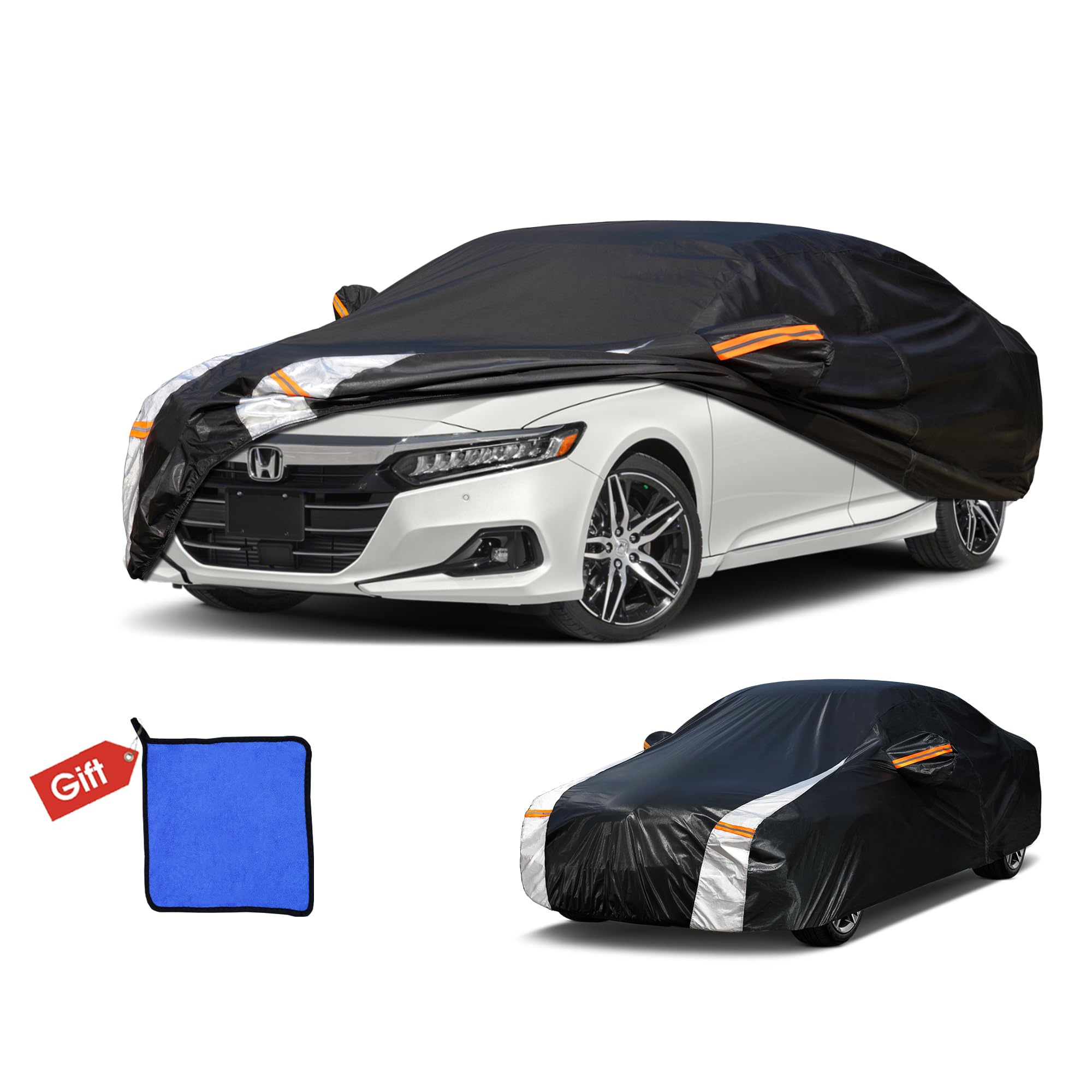Cotryvox Car Cover For Honda Accord (2001-2025) All-Weather Outdoor Waterproof Rain Snow Uv Sun Protector Full Exterior Weatherp