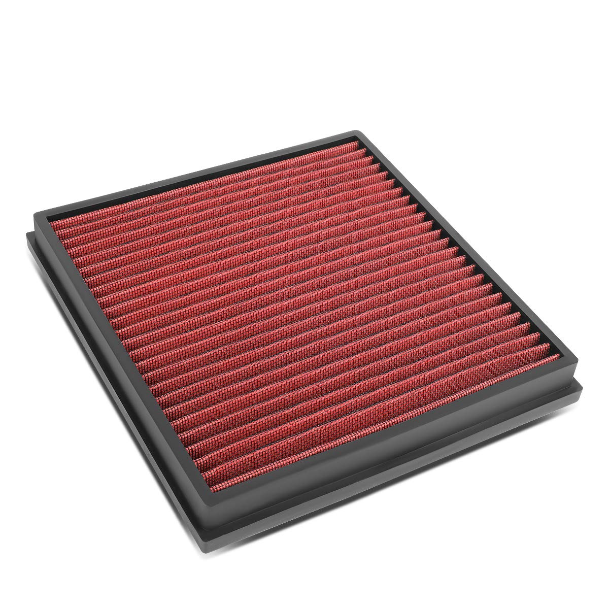 Dna Motoring Afpn-194-Rd Clean Air Washable Drop In Panel Air Filter Enhance Engine Performance [Compatible With 08-09 Allure/La