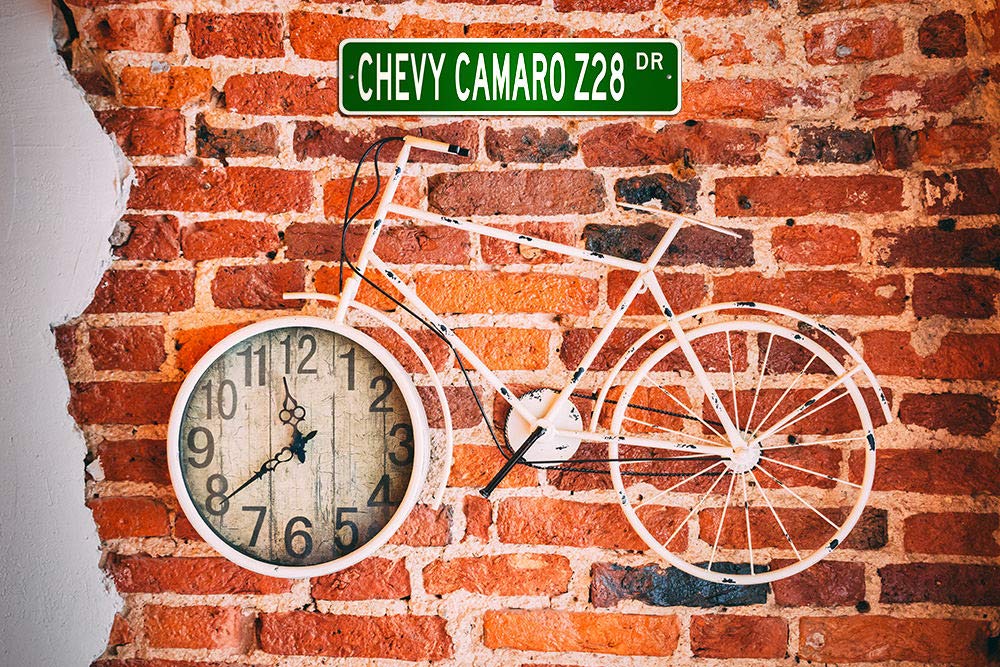 Chevy Camaro Z28 Street Sign, Gm Car Sign, Metal Garage Sign, Novelty Wall Decor - 4X18 Inches