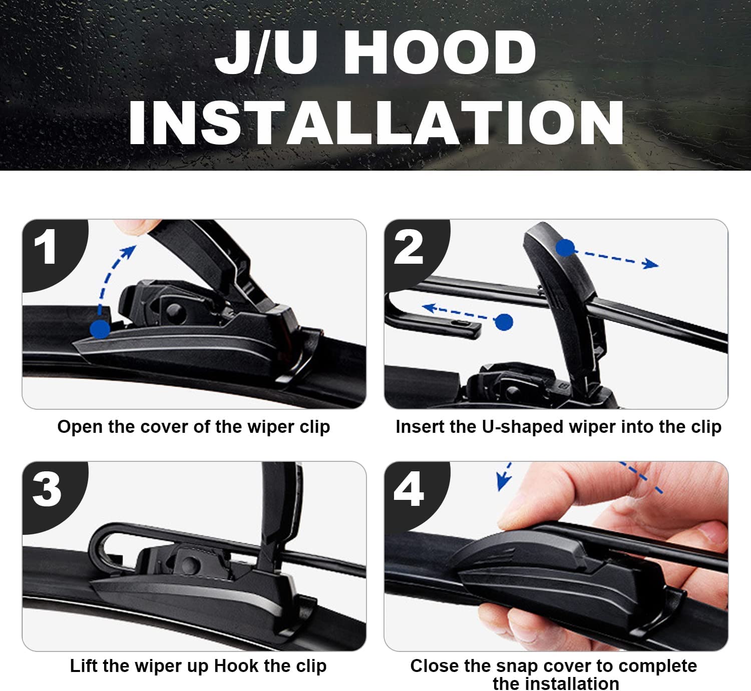 3 OEM Windshield Wiper Blades Replacement for 2002-2006 GMC Envoy, 2000-2006 Chevy Tahoe, 1995-1998 Ford Aerostar, Original Equi