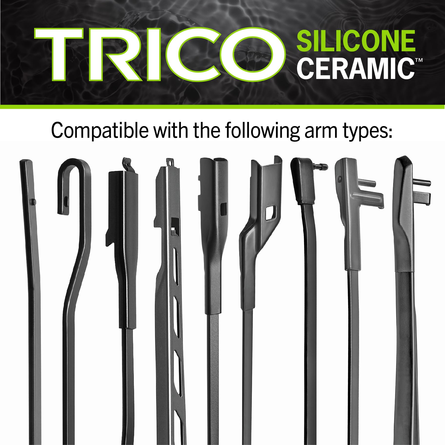 Trico Silicone Ceramic (90-2618) 26 & 18 Inch Pack Of 2 Automotive Replacement Windshield Wiper Blades, Ceramic Coated Silicone