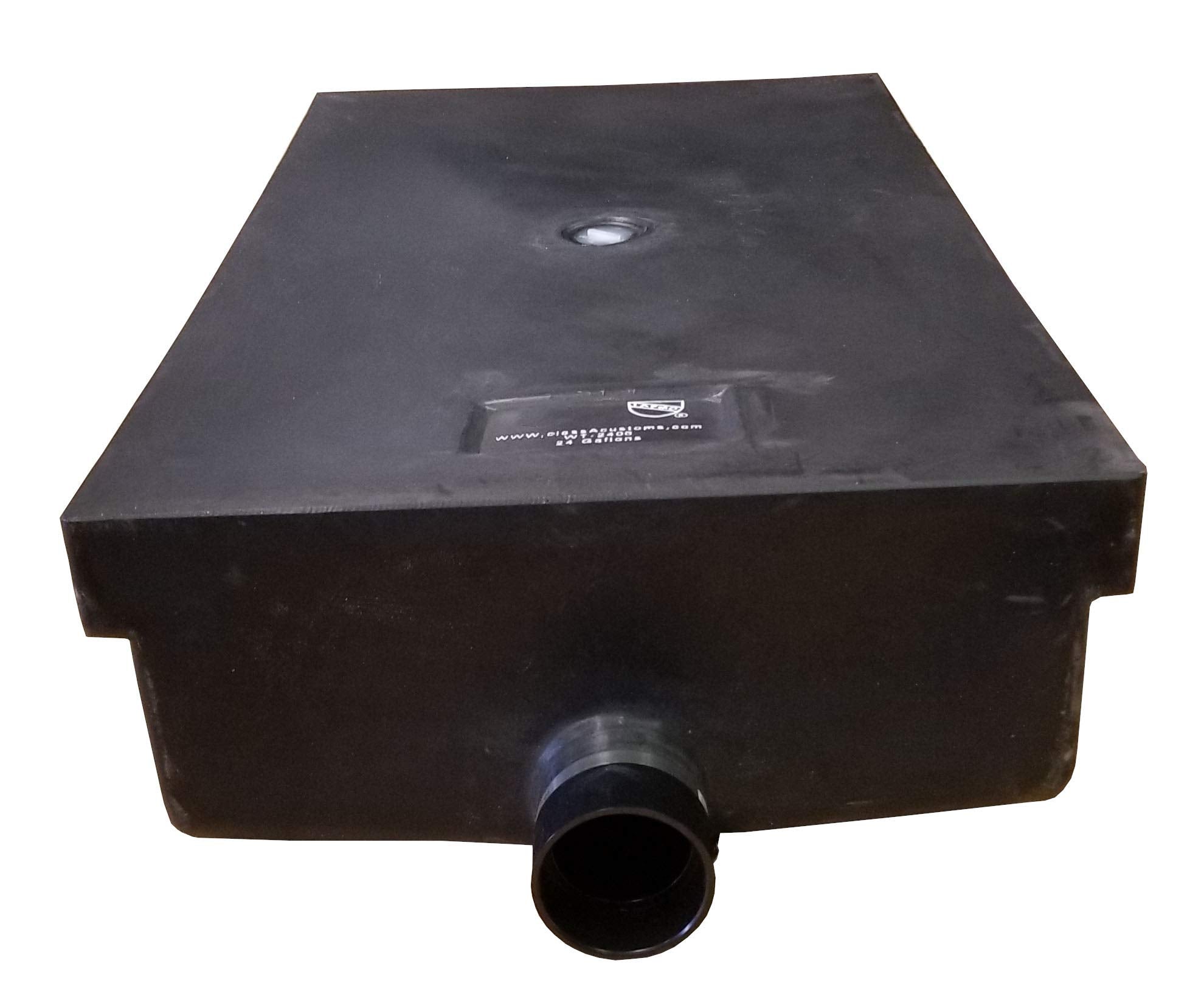 Class A Customs 24 Gallon Black RV Waste Holding Tank - Durable Polyethylene, 42.5” x 23” x 9.25” Size