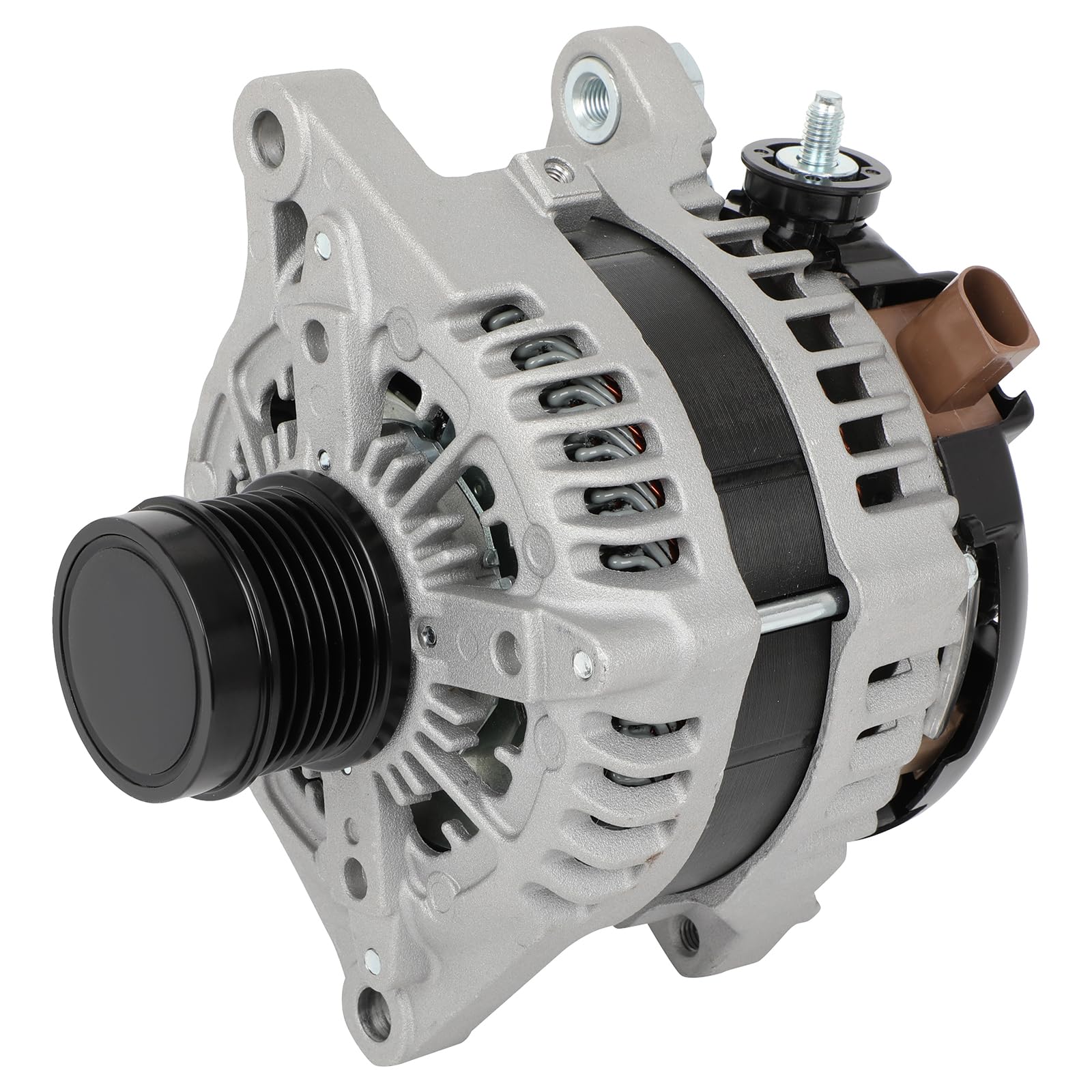 SCITOO Alternator Fit for Toyota for Highlander 3.5L 2017-2022,for Toyota for Sienna 3.5L 2017-2020 - 12V 180Amp CW 6-Groove Clu