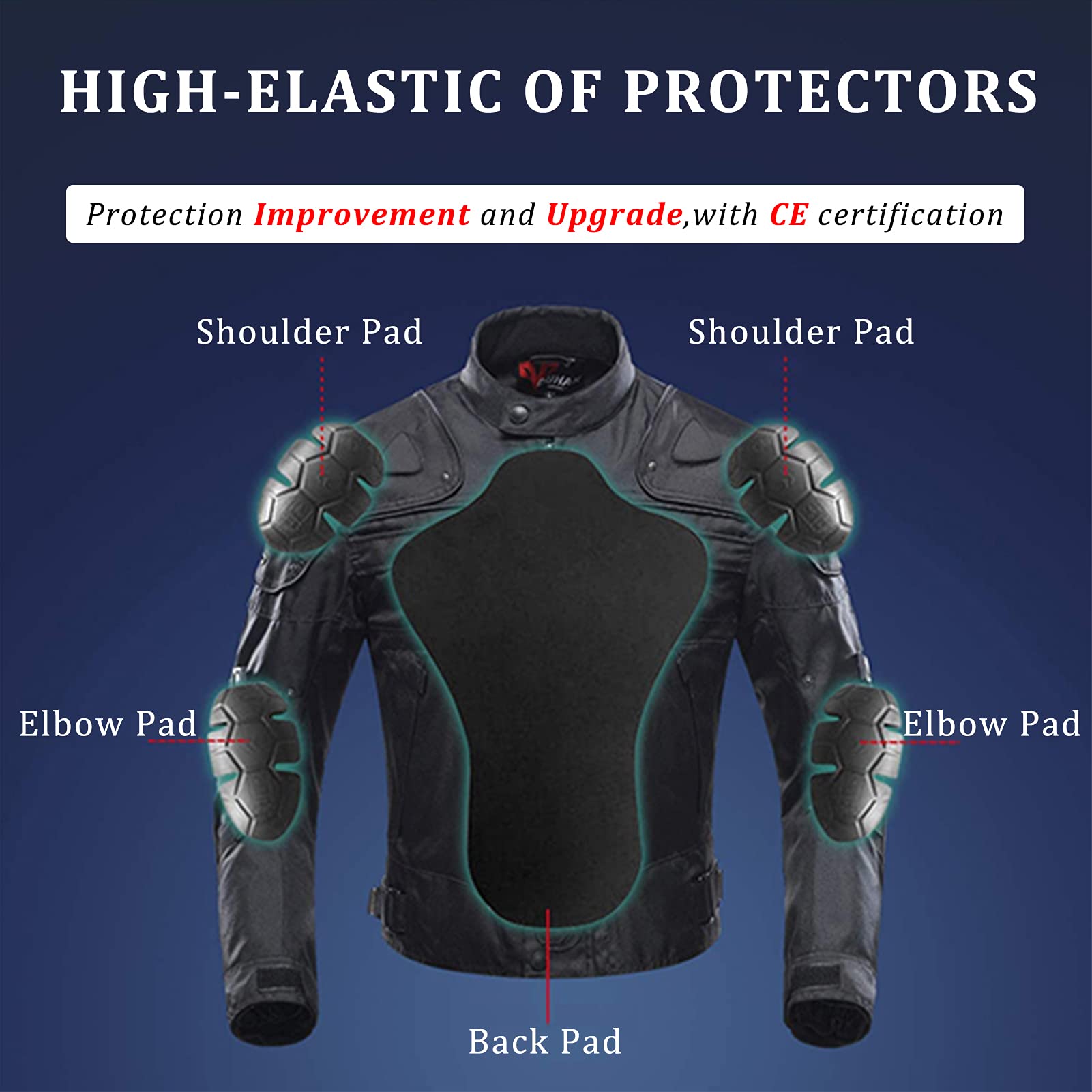 Borleni Motorcycle Jacket Motorbike Riding Jacket Windproof Motorcycle Full Body Protective Gear Ce Armor All Season Gray L