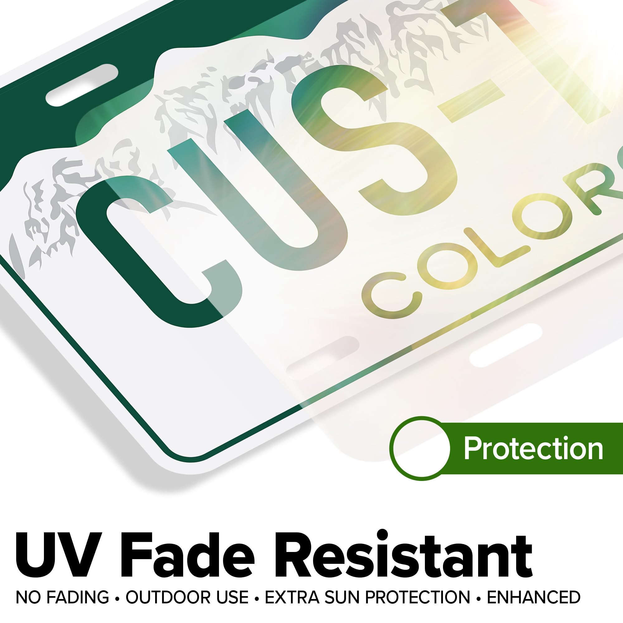 Custom Colorado License Plate, Personalized License Plates For Car, 6X12 Inch, Rust-Free Fade Resistant Aluminum, Usa Made By My