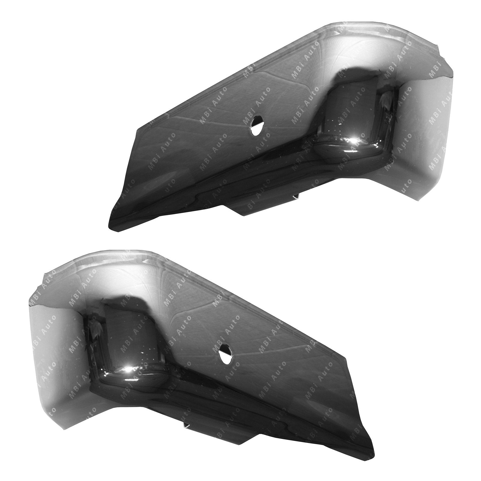 Mbi Auto - Chrome, Steel Pair Of Left & Right Rear Bumper Ends For 2015-2020 Ford F150 Pickup W/Park 15-20, Fo1102381
