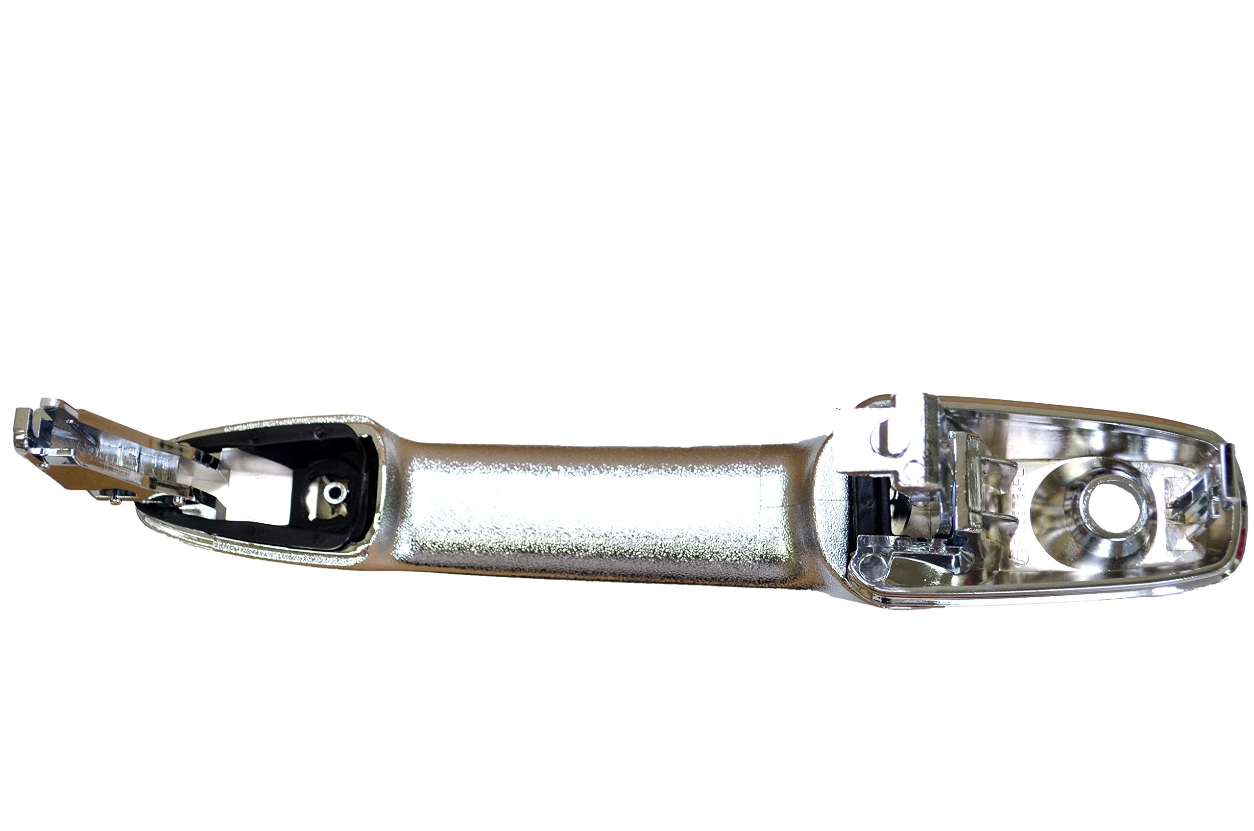 Pt Auto Warehouse Fo-3705M-Fl - Outside Exterior Outer Door Handle, Chrome - Driver Side Front