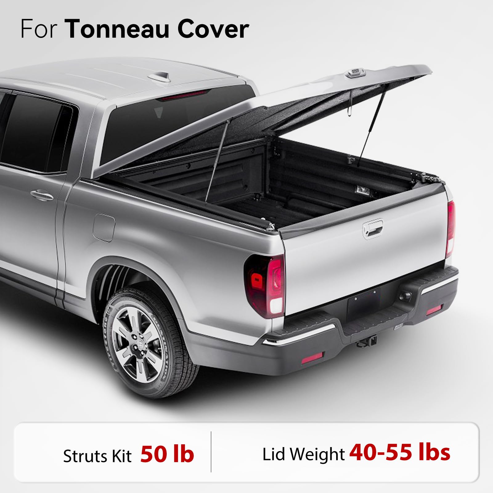 Vepagoo C1620652 23 Inch 50Lbs/222N Per Gas Strut Shock Lift Support For Truck Bed Cover Pickup Cab Shell Window Lift And Other