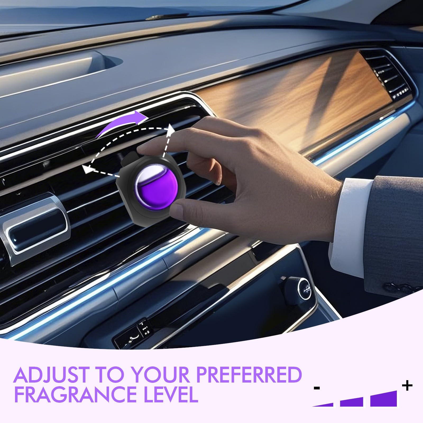 Car Air Freshener Vent Clips, 12 Pack, 6 Vanilla, 6 Lavender, Provides Long-Lasting Scent, Up to 360 Days, Car Fresheners