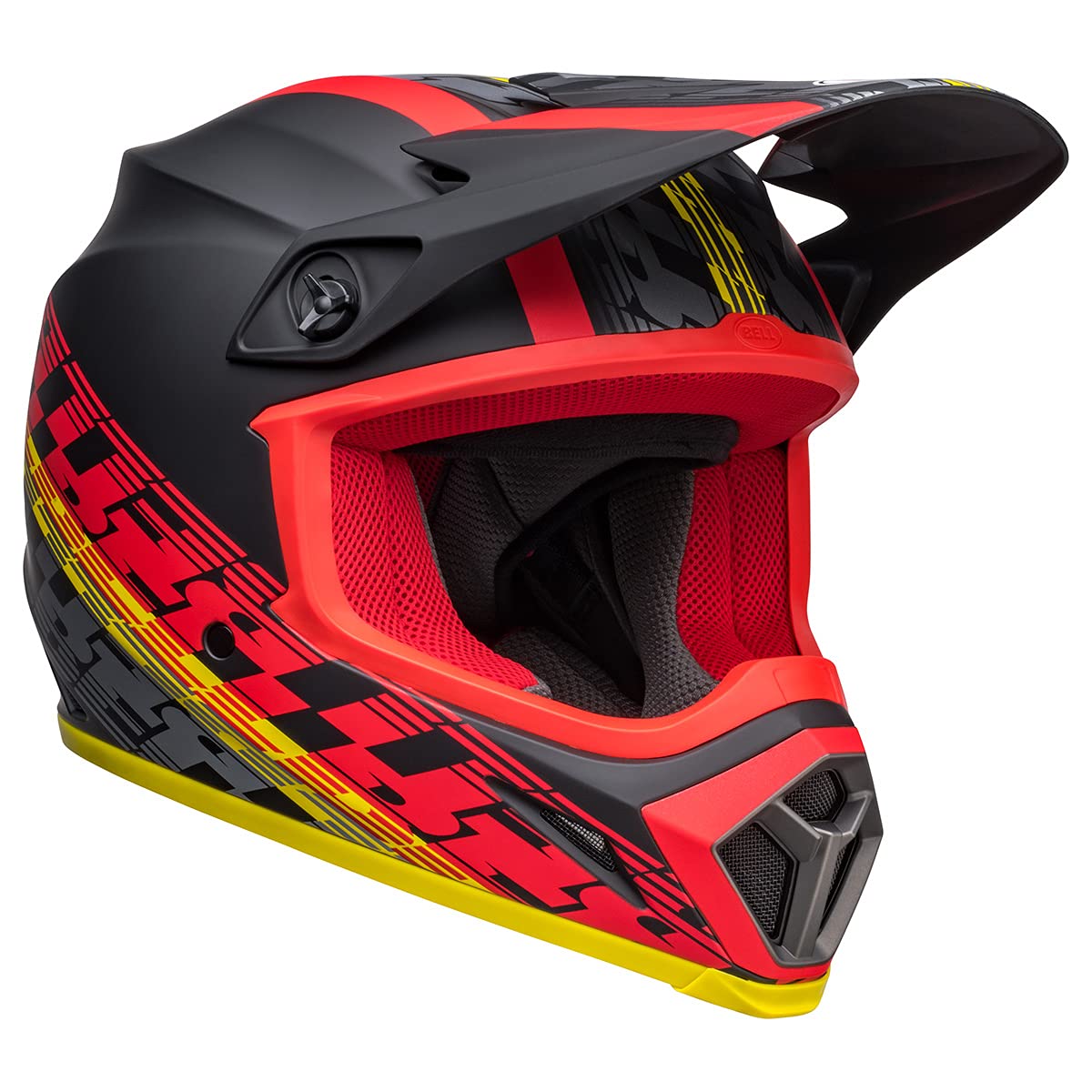 Bell Mx-9 Mips Dirt Helmet (Offset Matte Black/Red - X-Large)