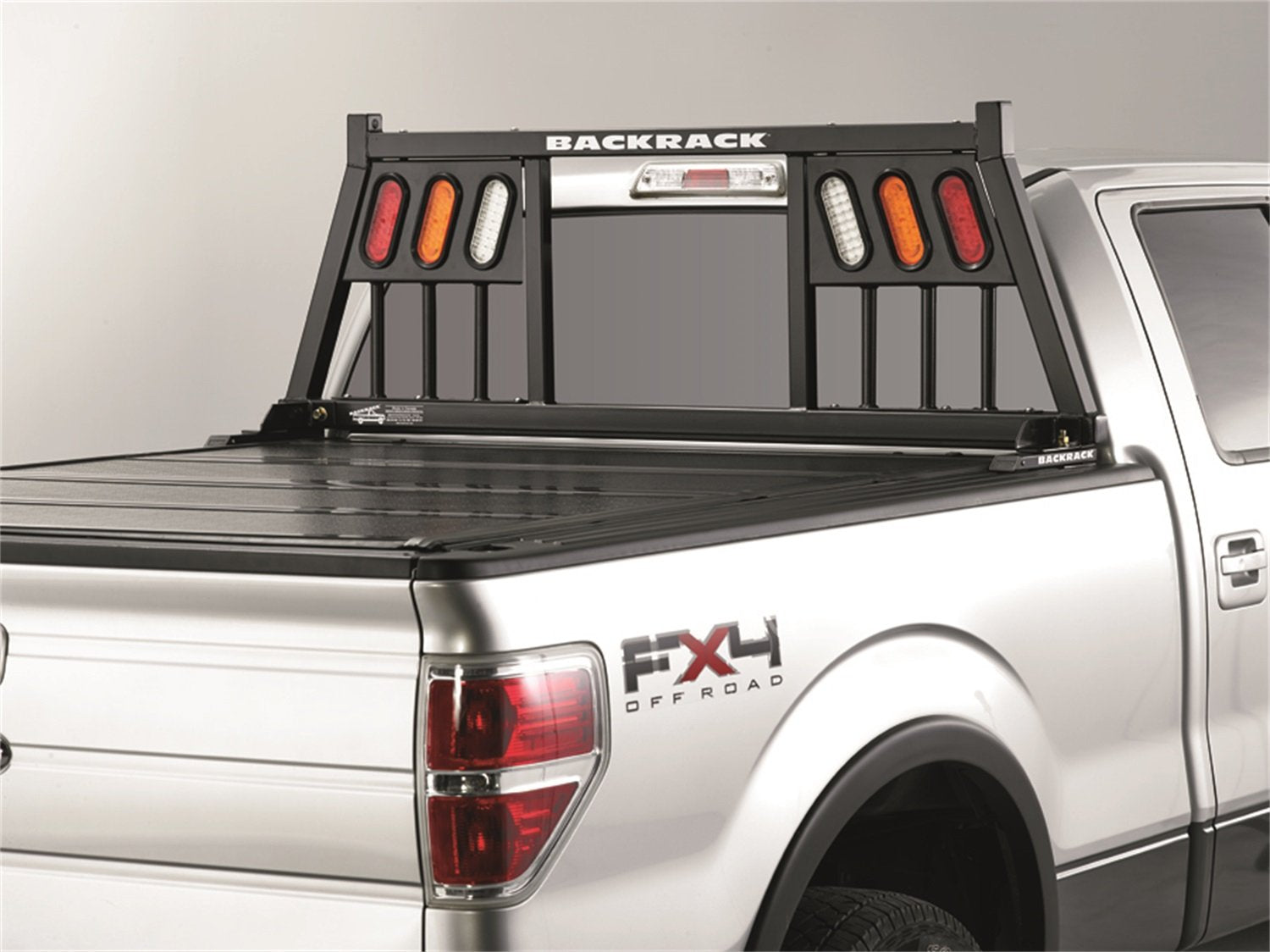 Realtruck Backrack Three Light Rack Frame Only | Black, No Drill | 147Tl | Fits 1999-2025 Ford F-250/F-350/F-450; 2017-2025 Ford