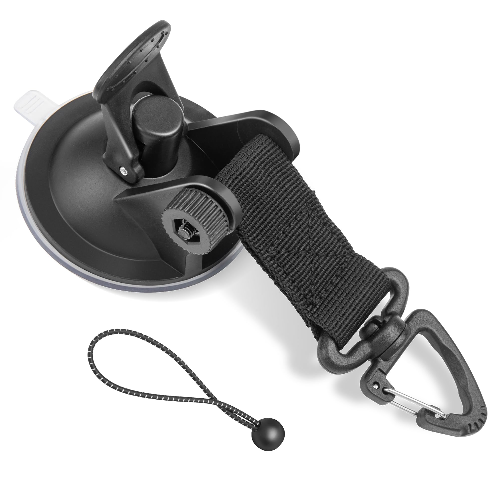 RED WOLF Heavy Duty 65MM Suction Cup Anchor Tie Down with Rotatable Hanging Hook Hold up to 22 LBs/10KG Each for Outdoor Camping