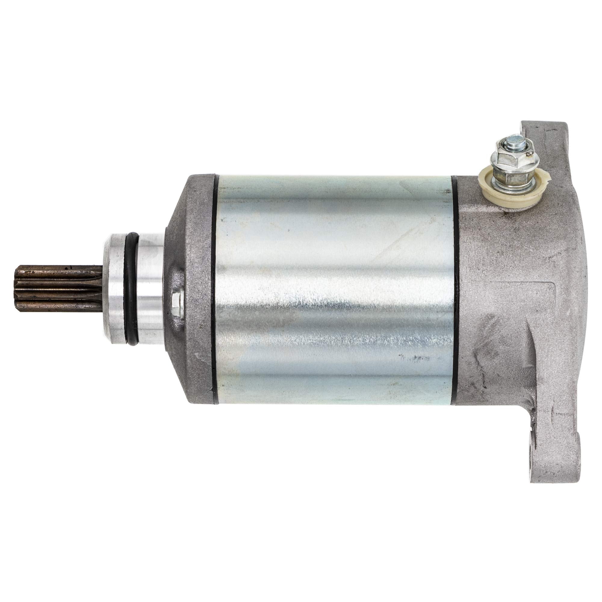 NICHE High Torque Starter Motor Assembly for Arctic Cat Suzuki QuadRunner 250 4WD, Model 519-CSM2269O, Gray, Metal