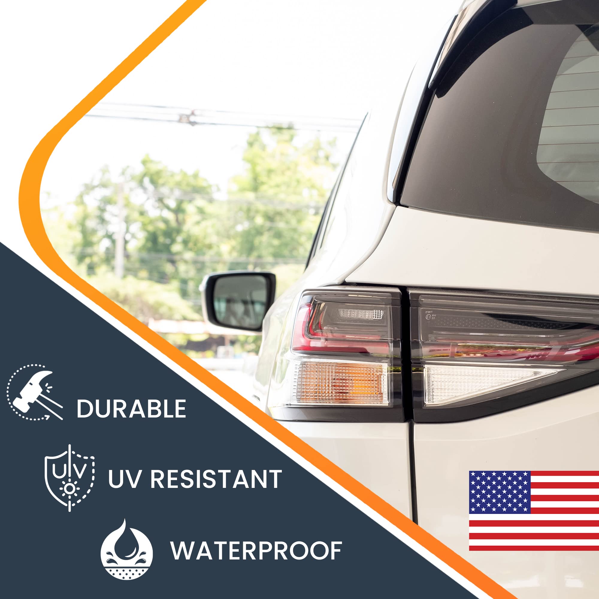 Magnet Me Up American Flag Magnet Decal, 3X5 Inches, 2 Pack, Red, White, And Blue, Heavy Duty Automotive Magnet For Car Truck Su