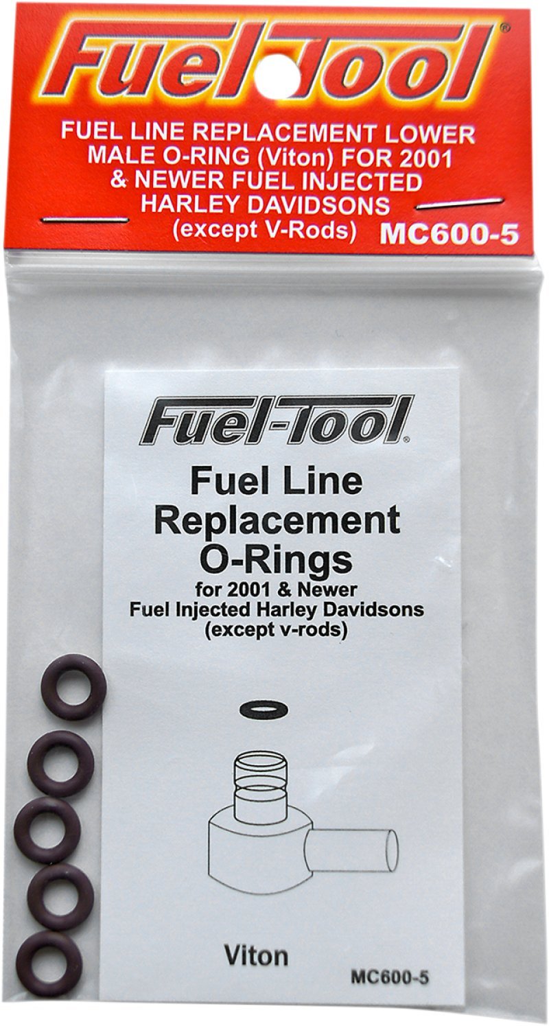 Fuel-Tool MC600-5 Replacement Male End O-Ring – Synthetic Rubber, Durable Design