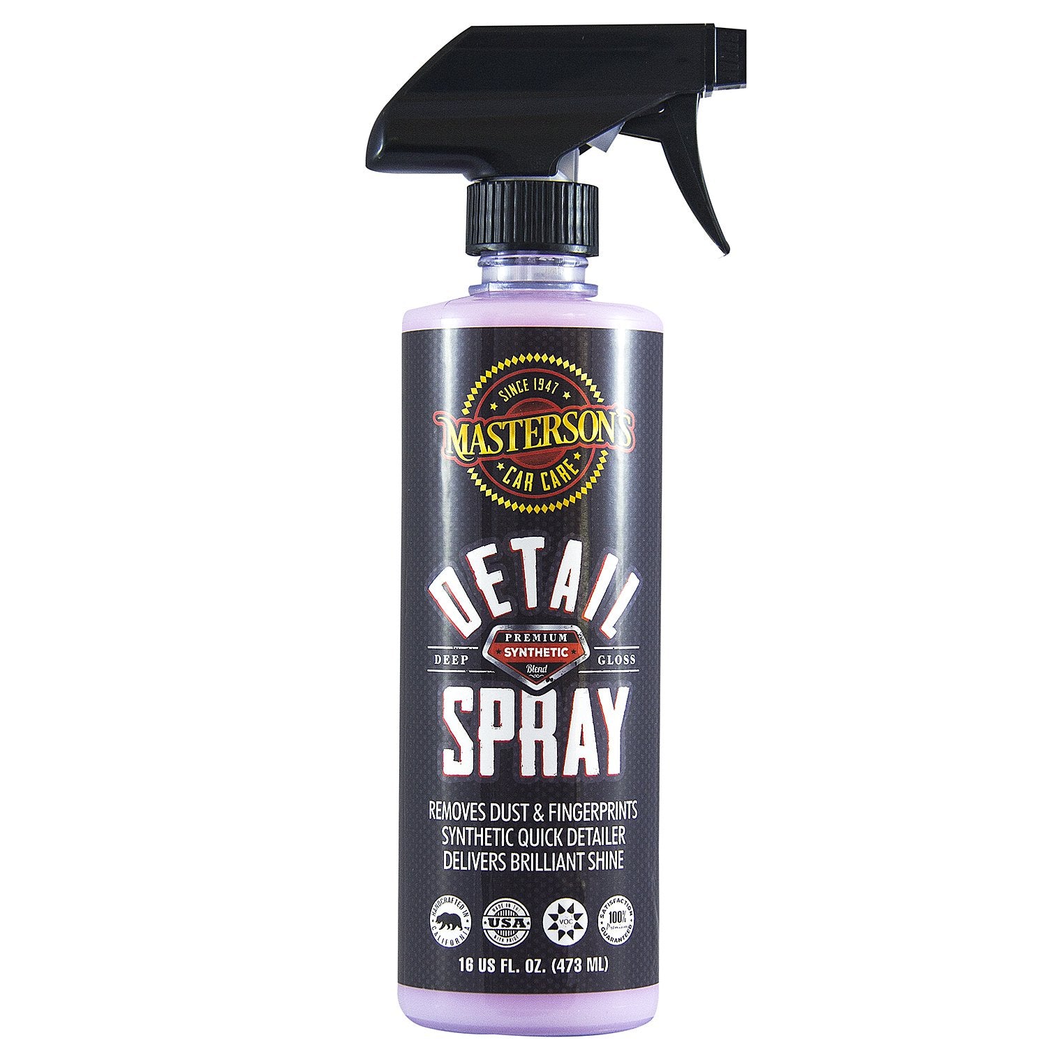 Masterson'S Car Care Mcc_103_128 Detail Spray - Anti Static Sprayable Detailer For Cars, Trucks, Motorcycles, Rv, Apartments - R