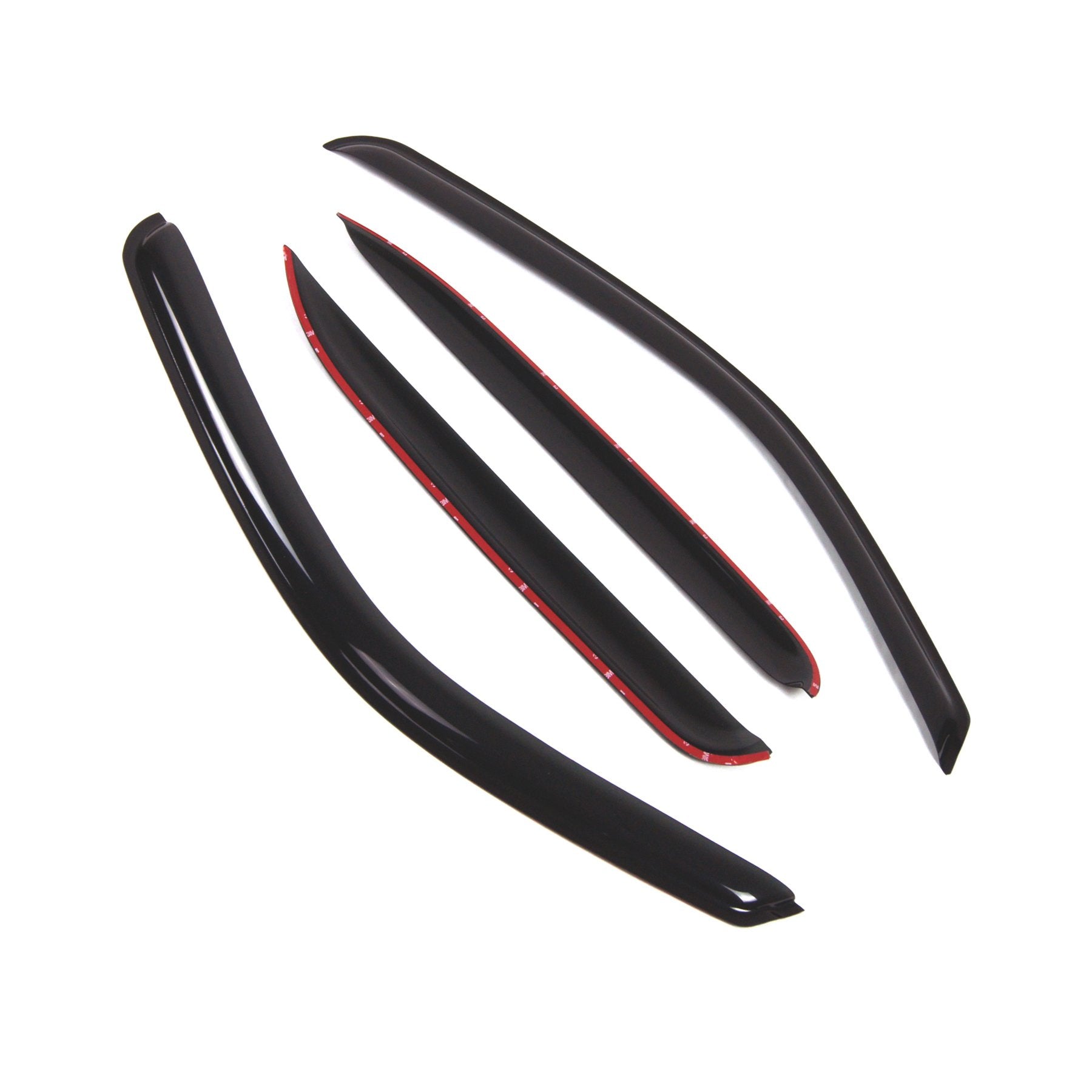 Tuningpros Outside Mount Window Vent Visors Rain Guards Compatible With Chevrolet Tahoe 2000-2006 | Side Window Wind Deflectors