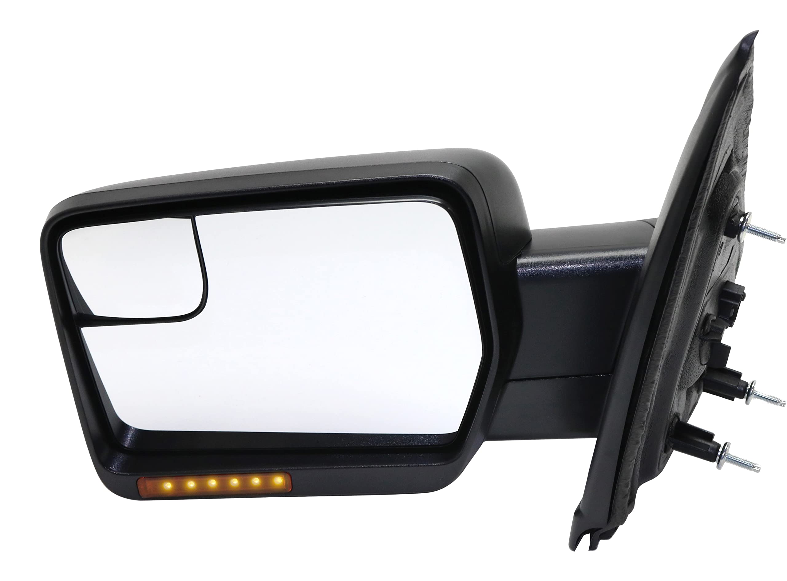 Garage-Pro Driver Side Power Heated Mirror for Ford F-150 2011-2014 Manual Fold With Signal Light & Spotter Glass; Without Memor
