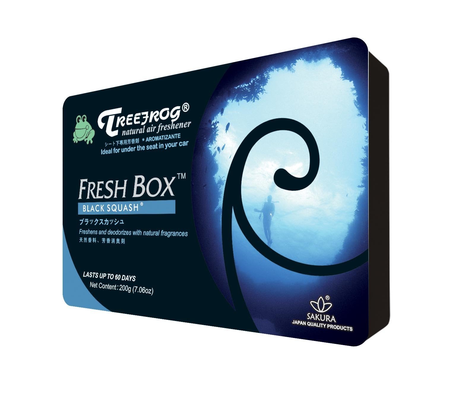 Treefrog Natural Air Freshener Trbs55 Squash Scent, Black