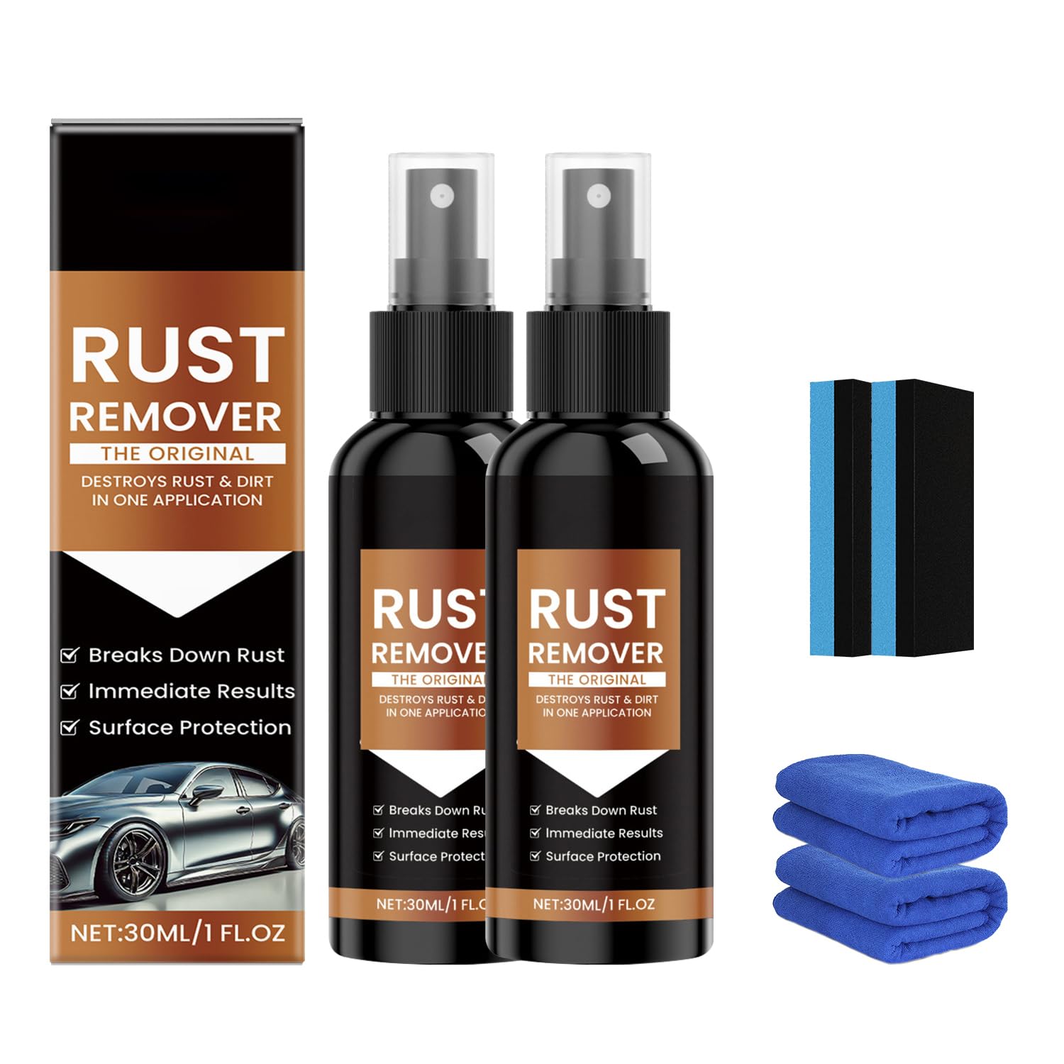 Nexa Rust Remover Spray, 2025 Upgrade Rust Remover for Metal, Multipurpose Rust Stain Remover, Heavy Duty Metal Cleaner, Iron St