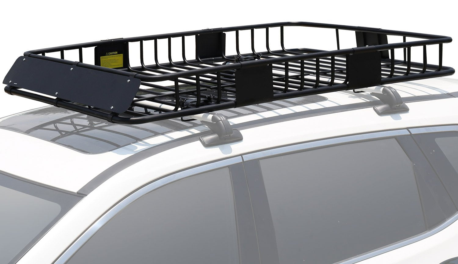 Leader Accessories Roof Rack Cargo Basket Set, Roof Cargo Basket 64'' With Cargo Net 3' X 4' Stretches To 6'X 8' Bungee Net