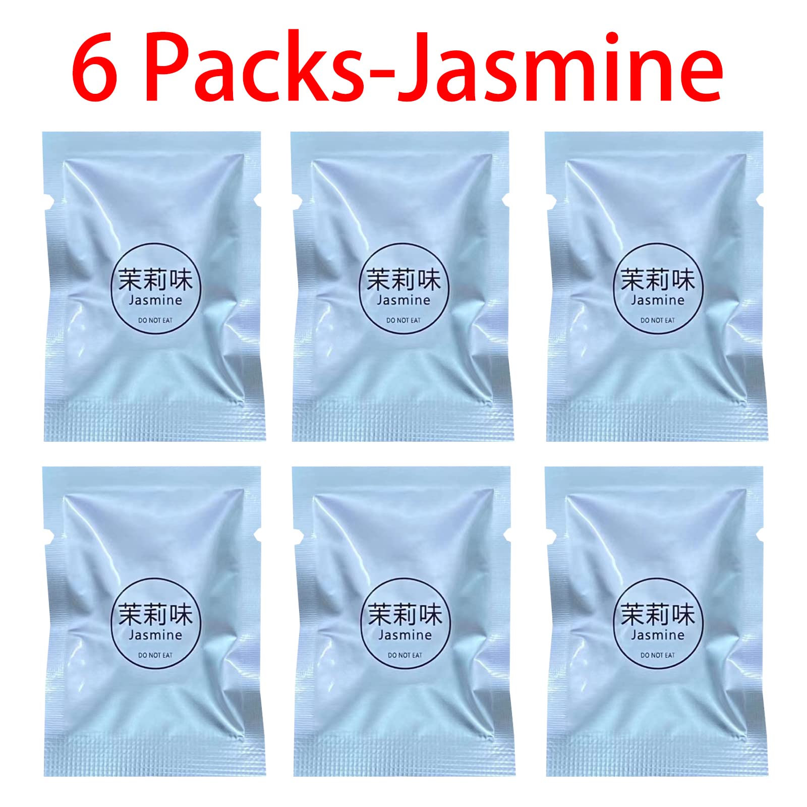 Cacacece 6 Packs Jasmine Smell Car Air Fresheners Refills Solid Fragrance Replacement Tablets, Long Lasting Car Air Fresheners