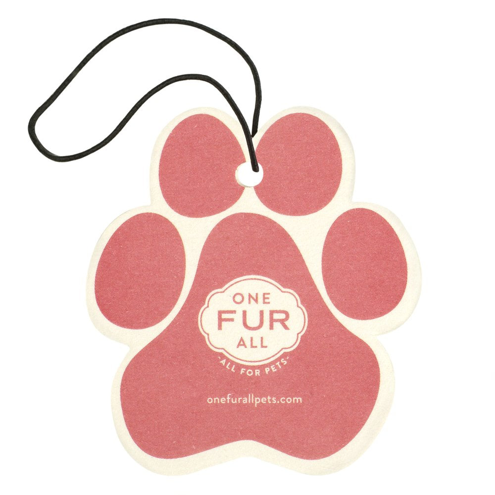 One Fur All Pet House Car Air Freshener - Vanilla Creme Brulee Pack Of 4 - Non-Toxic Car Air Freshener - Pet-Friendly Air Freshe