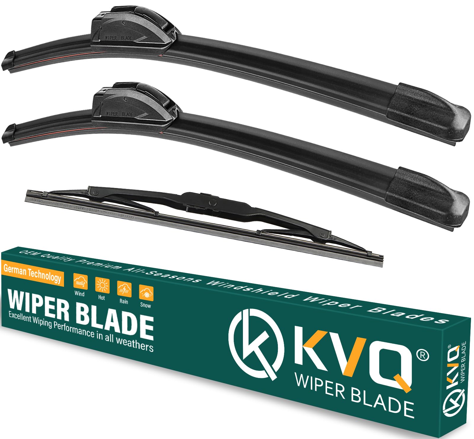 Kvq Windshield Wiper Blades Replacement For Gmc Terrain 2018 2019 2020 2021 Original Factory Quality Front Rear Wiper Blade Set 