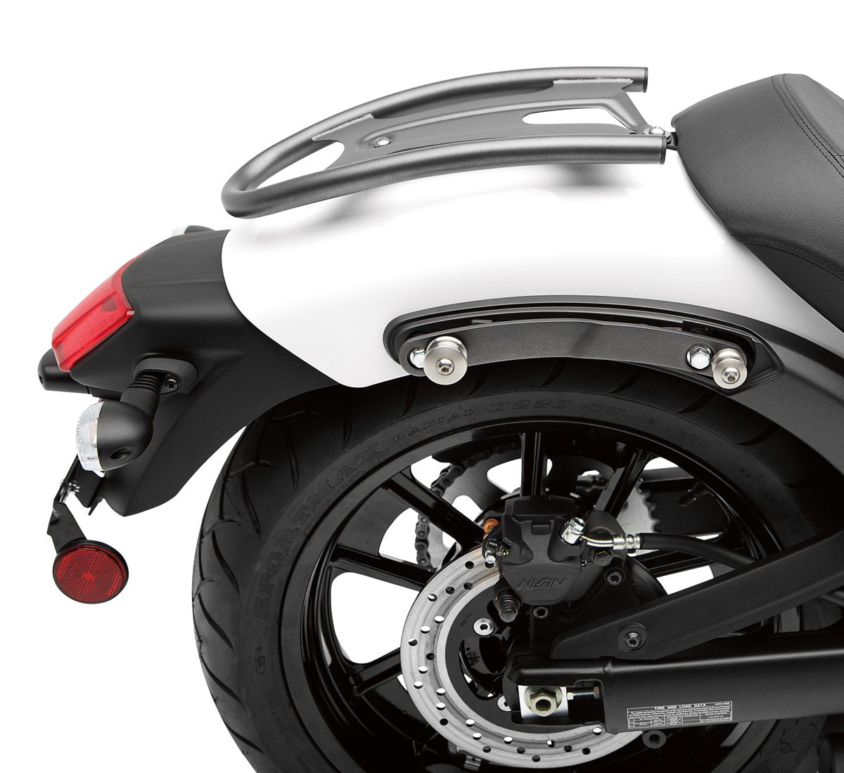 Genuine Kawasaki Accessories Kqr Passenger Backrest/Luggage Rack Mounting Kit (Black) Compatible With 15-18 Kawasaki En650Sa