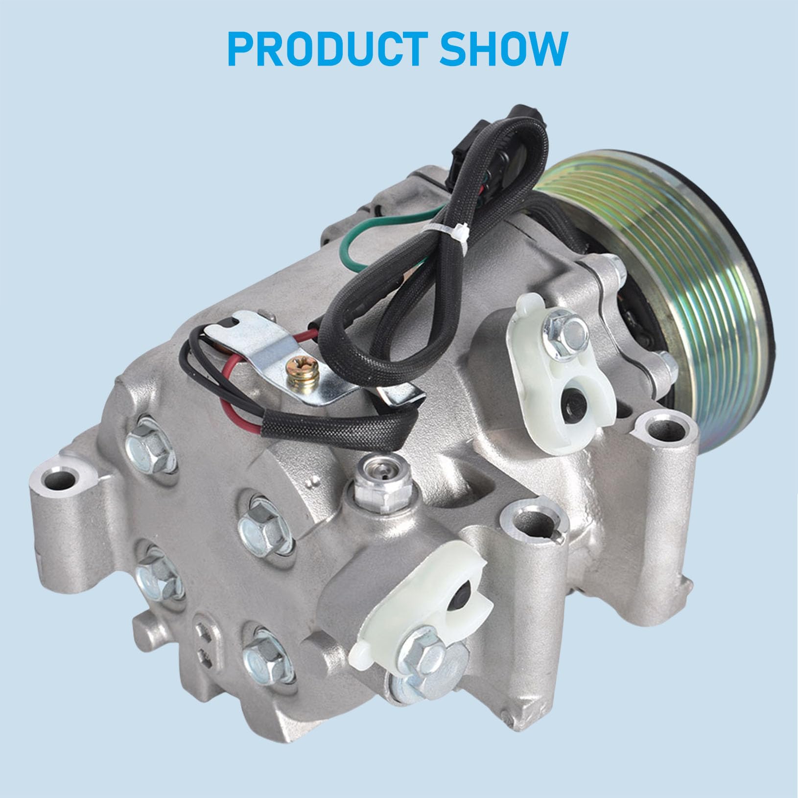 AC Compressor with Clutch Replacement for Civic 1.8L 2006 2007 2008 2009 2010 2011 CO 4918AC