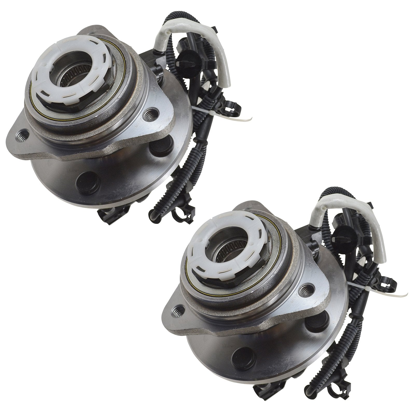 TRQ Front Wheel Hub Bearings Assembly Set for 1998-2000 Ford Ranger & Mazda B4000, Steel, Model BHA53330