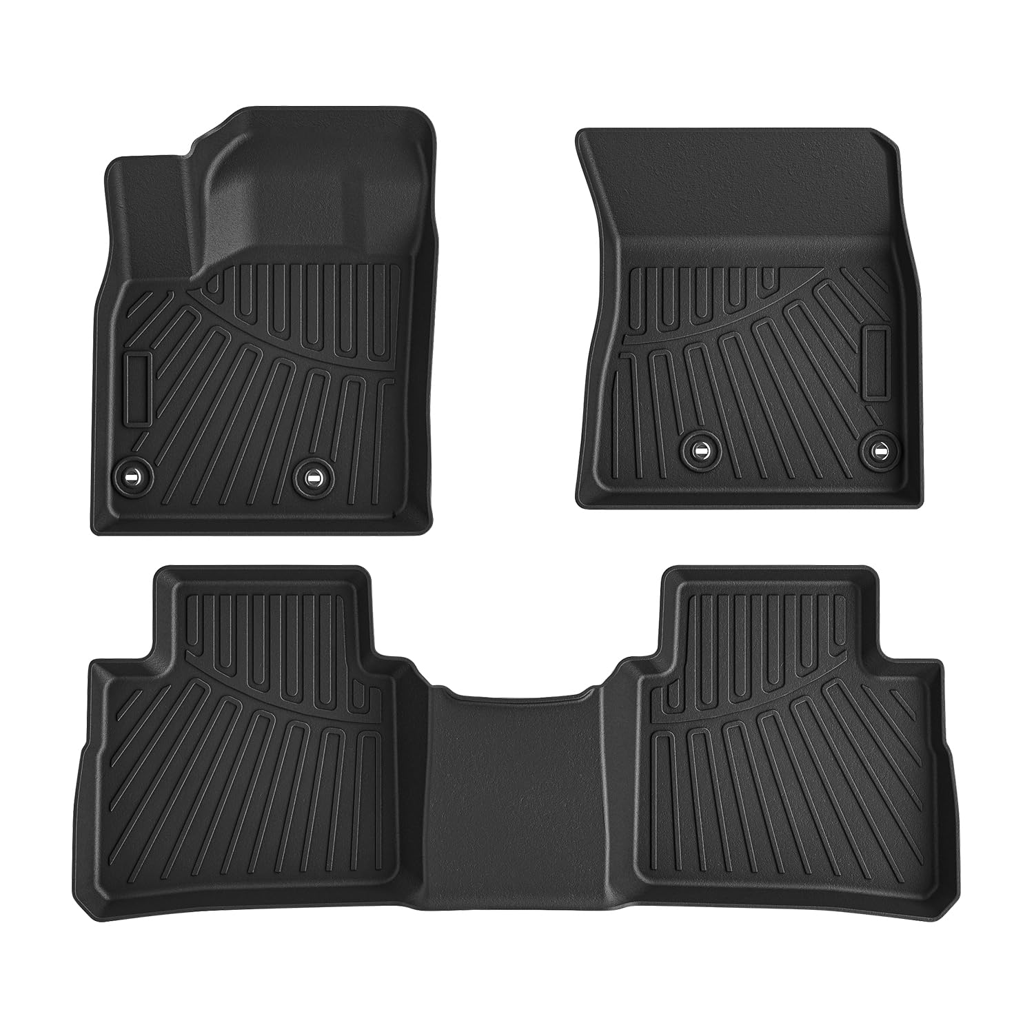 Forccord Custom Fit For Floor Mats Nissan Rogue 2025 2024 2023 2022 2021 (No Sport Models) All Weather Protection Tpe Black Heav
