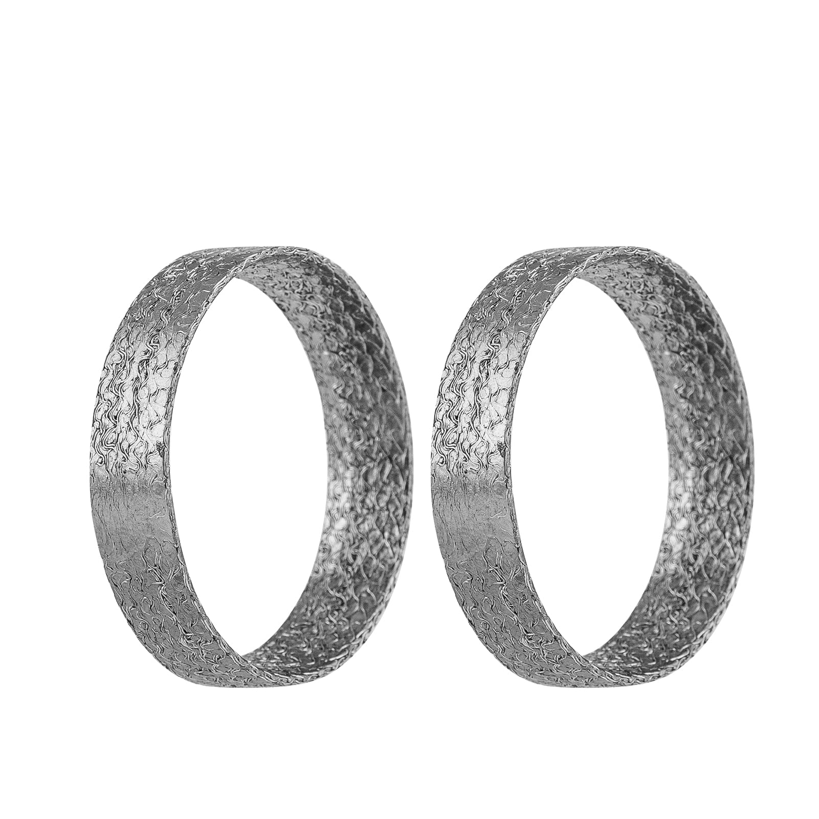 Mofun Exhaust Gasket Compatible with 1984-2024 Harley Big Twin and Sportster Models,Dyna,Touring,Softail,etc,1 Pair 2pcs,Made of