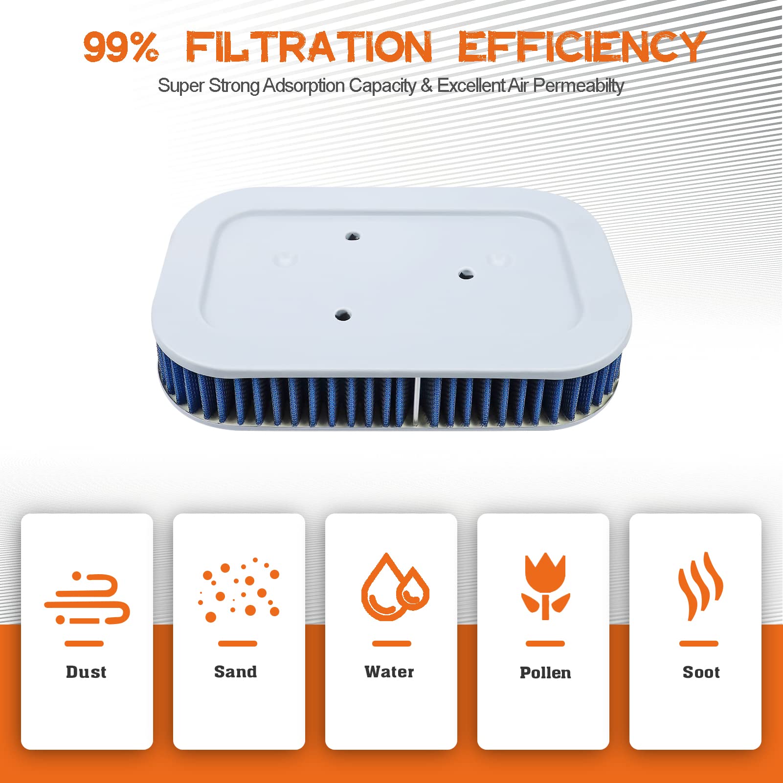 29331-04 HD-8834 Air Filter Replacement for Harley Davidson Sportster XL883 XL883R XL883C XL883L XL883N XL1200L XL1200N XL1200C