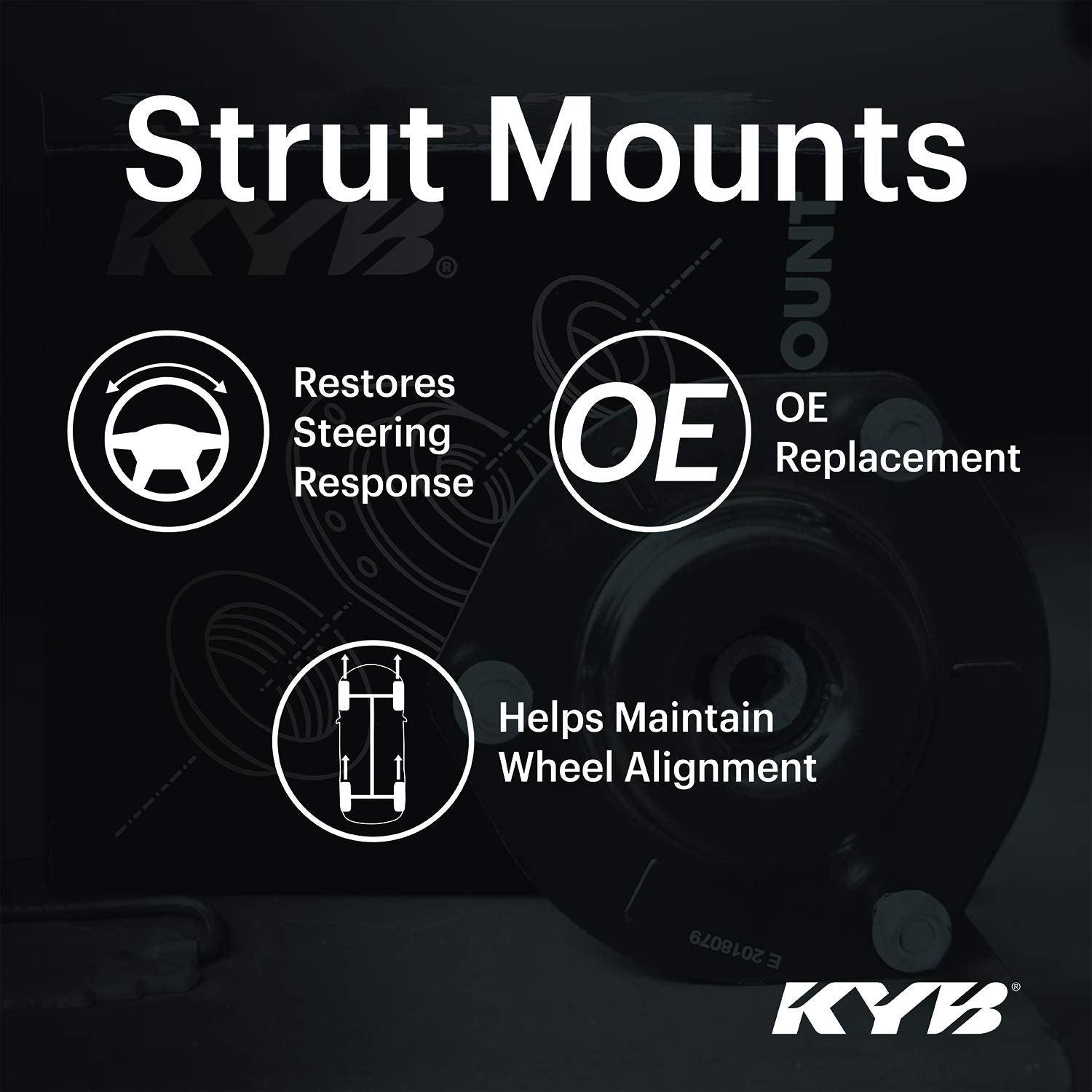 Kyb Sm5334 - Shock Mount , Black