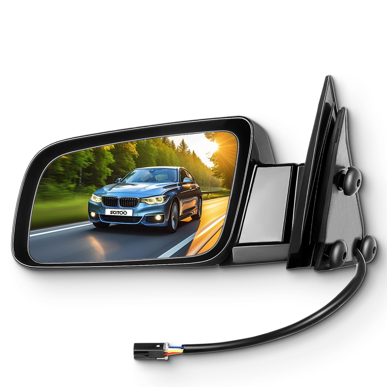 SCITOO Side View Mirror Fit For 1992-1994 For Chevy Blazer 1999 For Chevy Tahoe For GMC Jimmy 1988-1998 For GMC Pickup Truck/Sub
