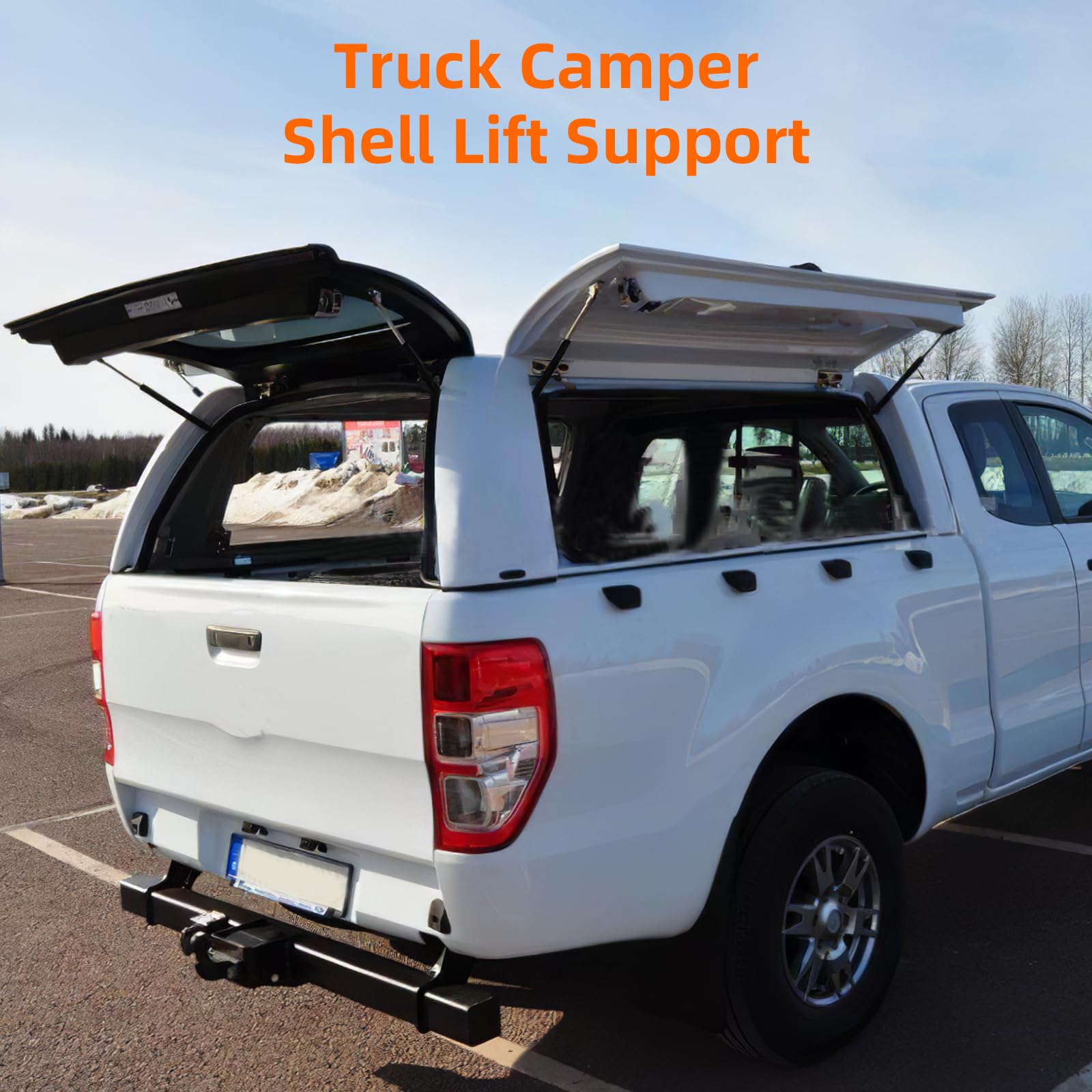 Euplokeer C16-13313 C16-04116 12In 30Lb/133N Gas Shock Strut Lift Support For Truck Weatherguard Tool Box Camper Shell Window, A