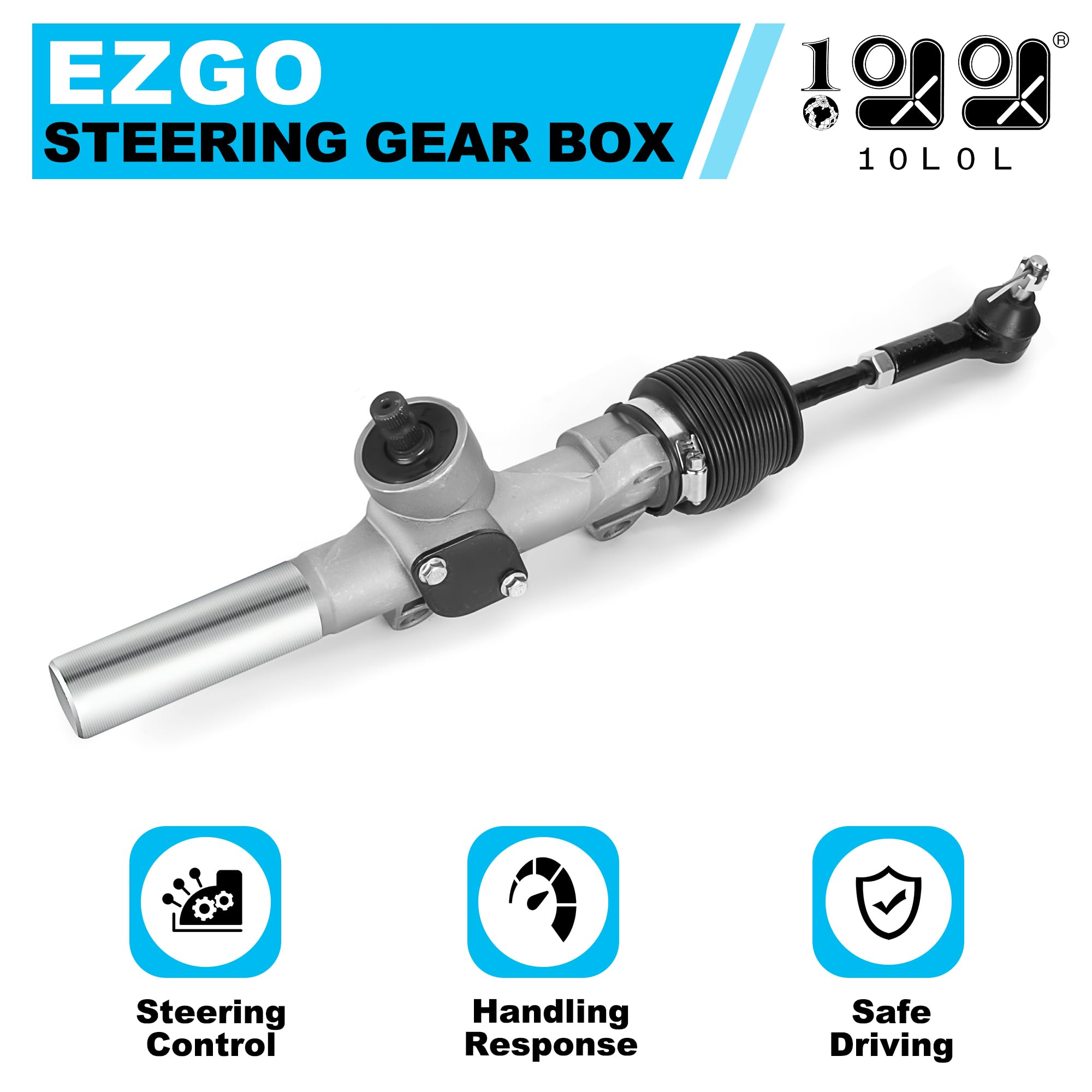 Golf Cart Steering Gear Box Assembly for Golf Cart EZGO TXT 2001 Up (Electric & Gas) Replaced Part 70964G01 70964-G01