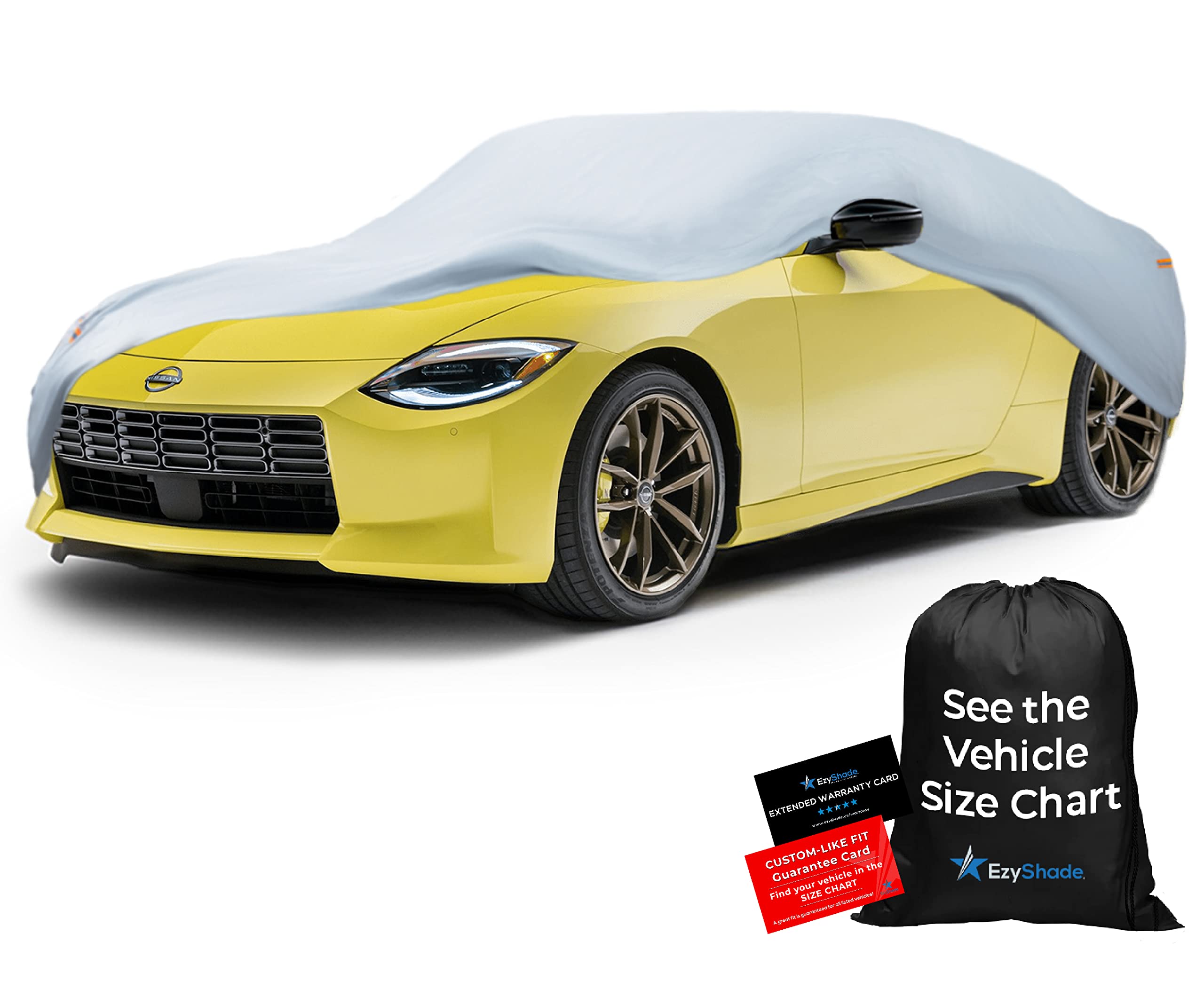 Ezyshade 10-Layer Waterproof Sports Car Cover. See Vehicle Size-Chart For Accurate Fit. All Weather Full Outdoor Covers. Porsche Z4 370Z Brz 86 Tt Classic Cars Sun Snow Rain. Size C2 (See Size Chart)