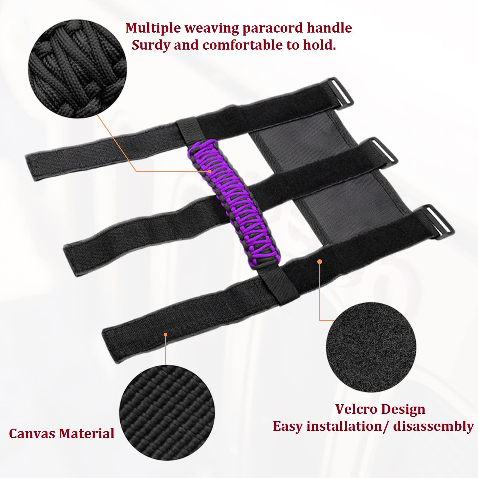 For Jeep Wrangler Accessories Roll Bar Grab Grip Handle Trim For Jeep Wrangler Yj Tj Jk Jku Jl Jlu 1955-2023 Gladiator Jt Utv &
