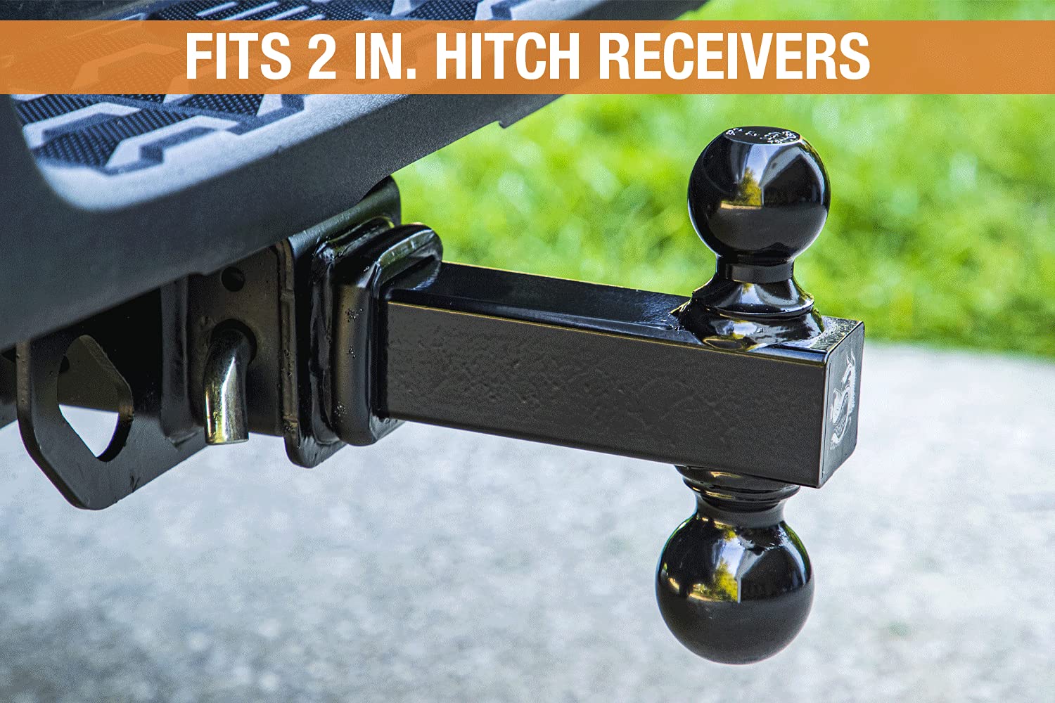 Buyers Products 1802215 Double Ball Mount (Black With 2 And 2.3125 Balls)