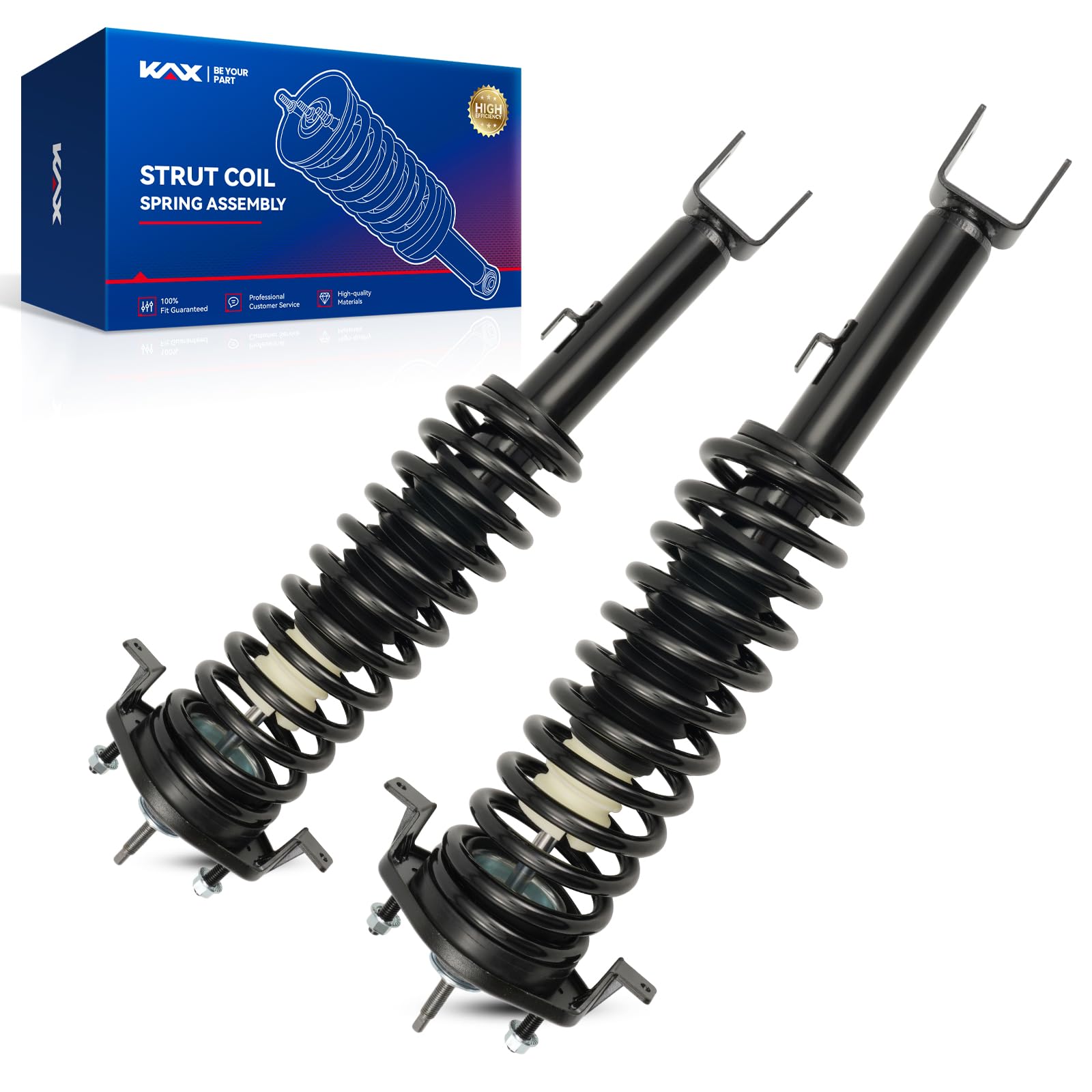 KAX Rear Quick Struts for Dodge Stratus 2001-2006, Chrysler Sebring 2001-2006 Rear Shocks Complete Struts Assembly with Coil Spr