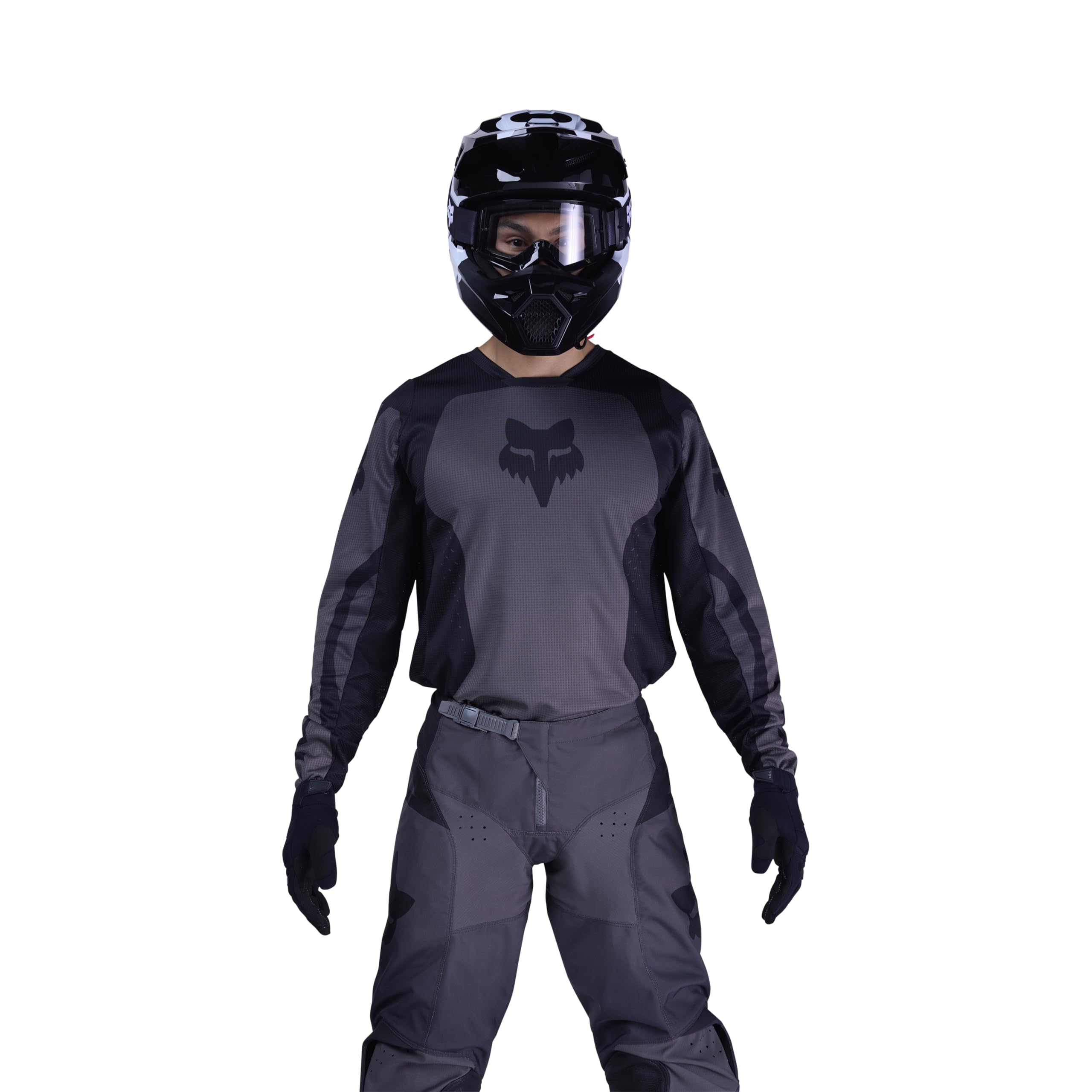 Fox Racing Mens 180 Shield Motocross Dirt Bike Jersey, Black, Medium