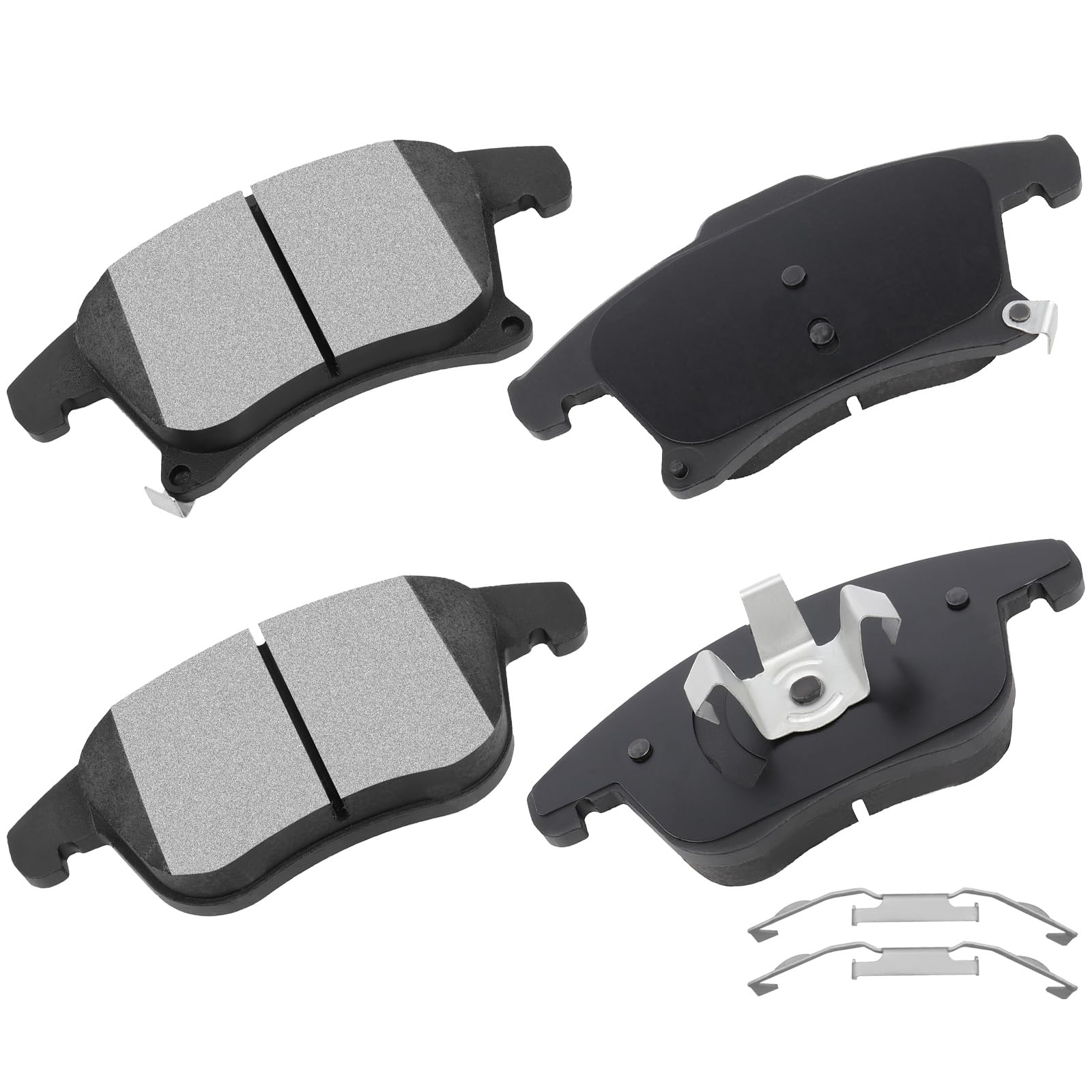 Cciyu D1653 Front Semi-Metallic Disc Brake Pads Kit For Ford For Fusion 2013-2017 2019-2020,For Lincoln Mkz 2013-2020 4Pcs