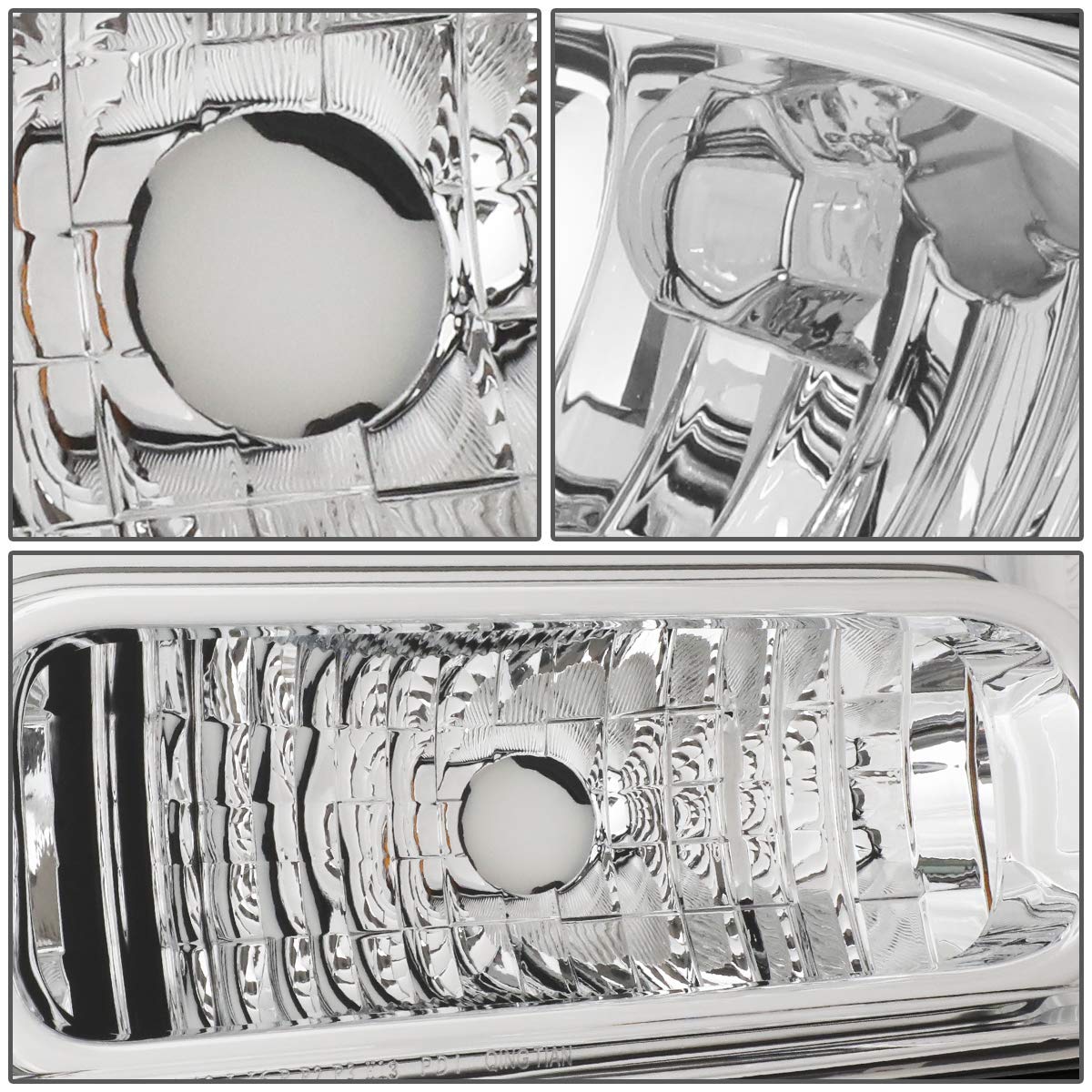 Auto Dynasty Halogen Model Factory Style Headlight Lamps Assembly, Compatible With Ford F250 F350 F450 F550 Super Duty 05-07, Dr