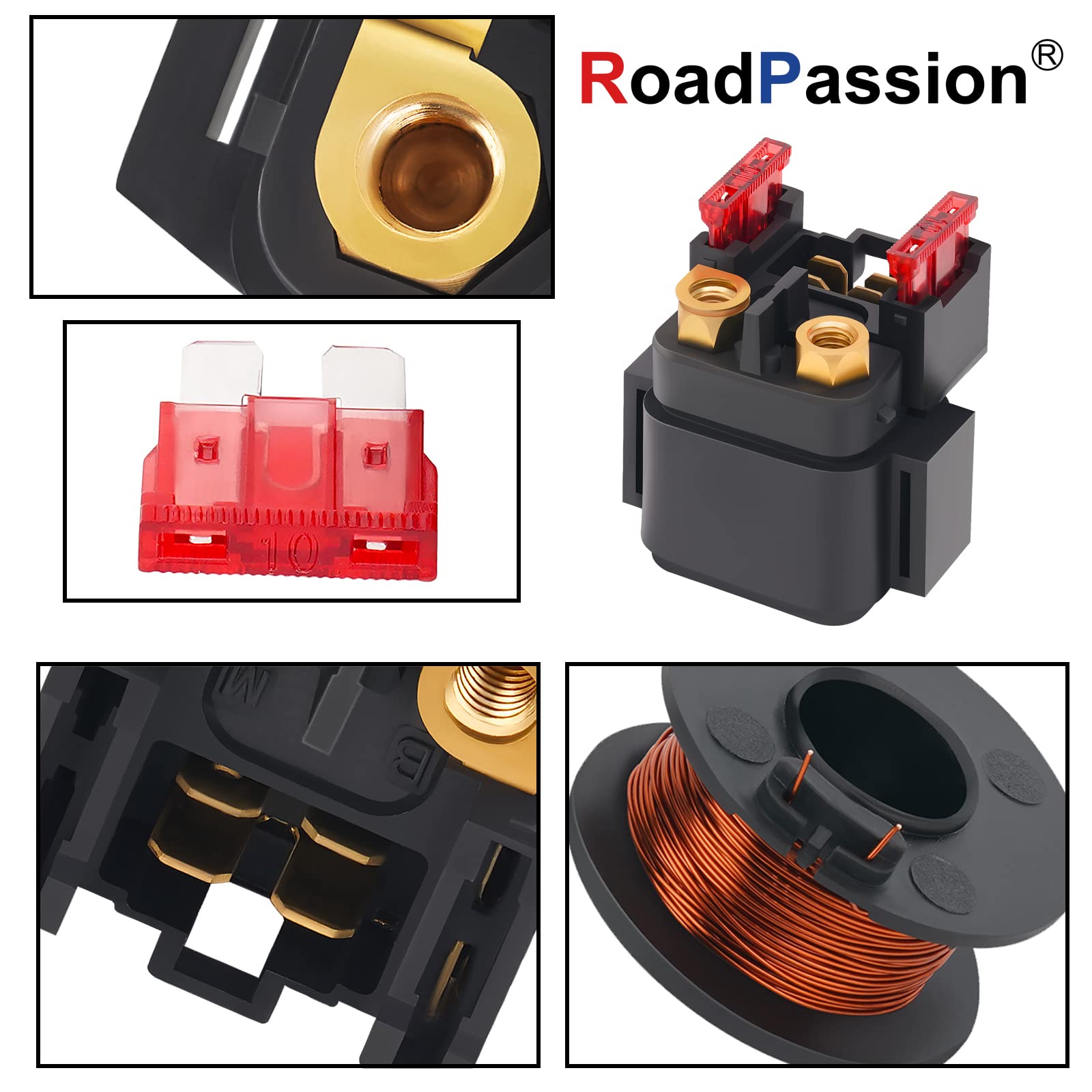 Road Passion Starter Solenoid Relay Replacement For Yamaha Ttr125 2003-2011 Ttr230 2005-2011 Ttr90 2003-2007