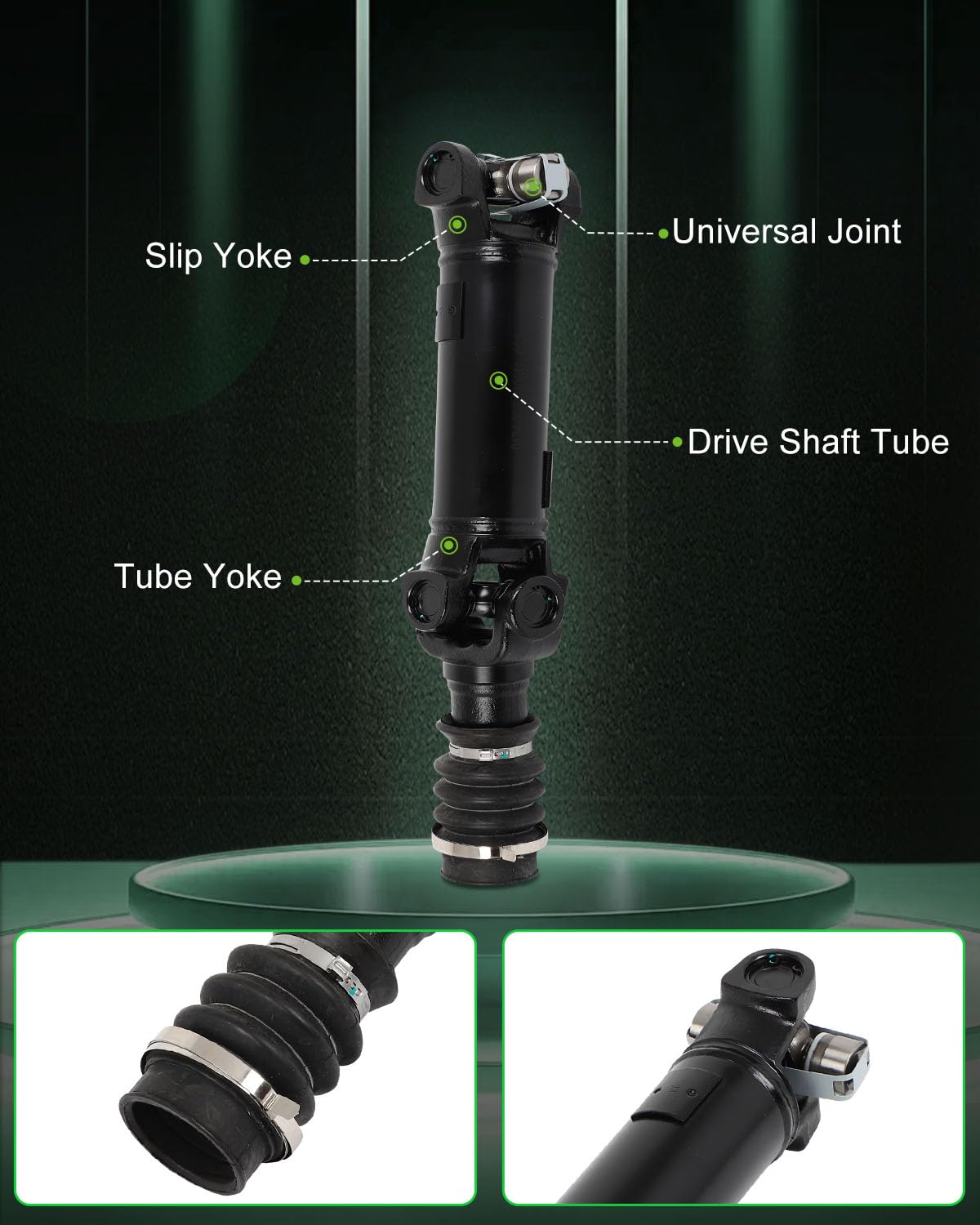 Scitoo?16.75''?Steel Rear Driveshaft Assembly Drive Shaft Prop Shaft For Jeep Tj 1997-2006,For Jeep Wrangler 1997-2006,Oe# 936-0